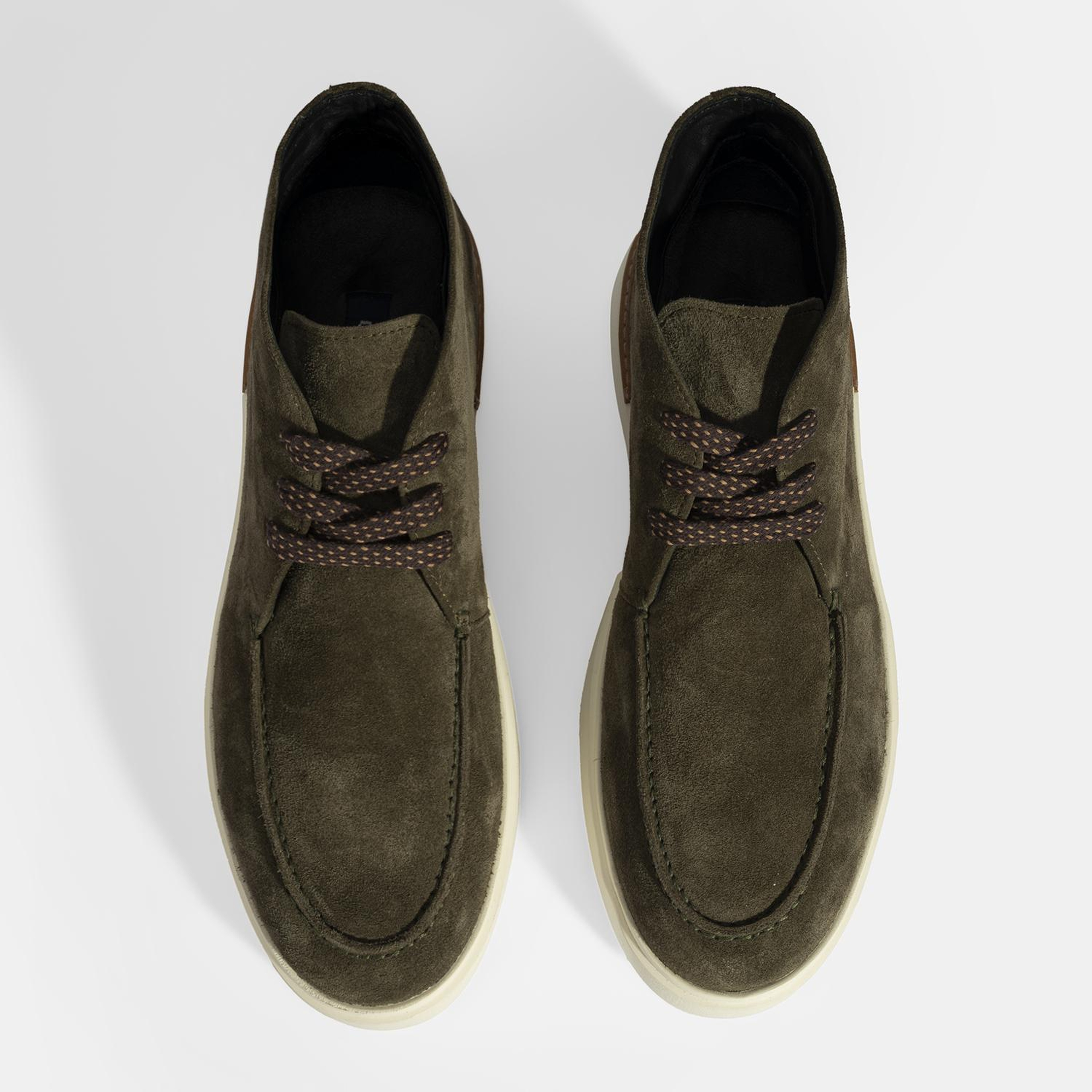 Erkek Yeşil Bağcıklı Süet Bot