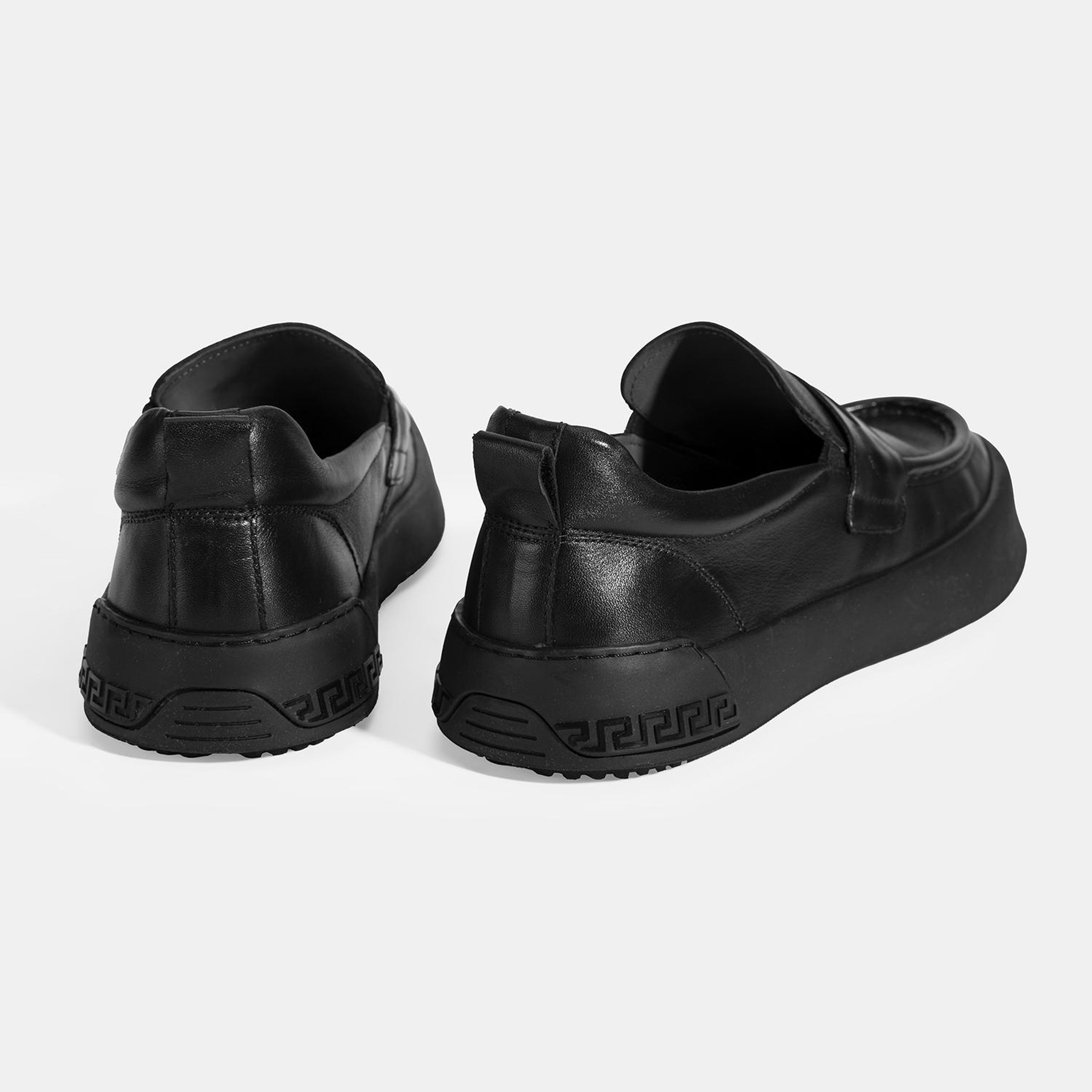 Erkek Siyah Deri Loafer