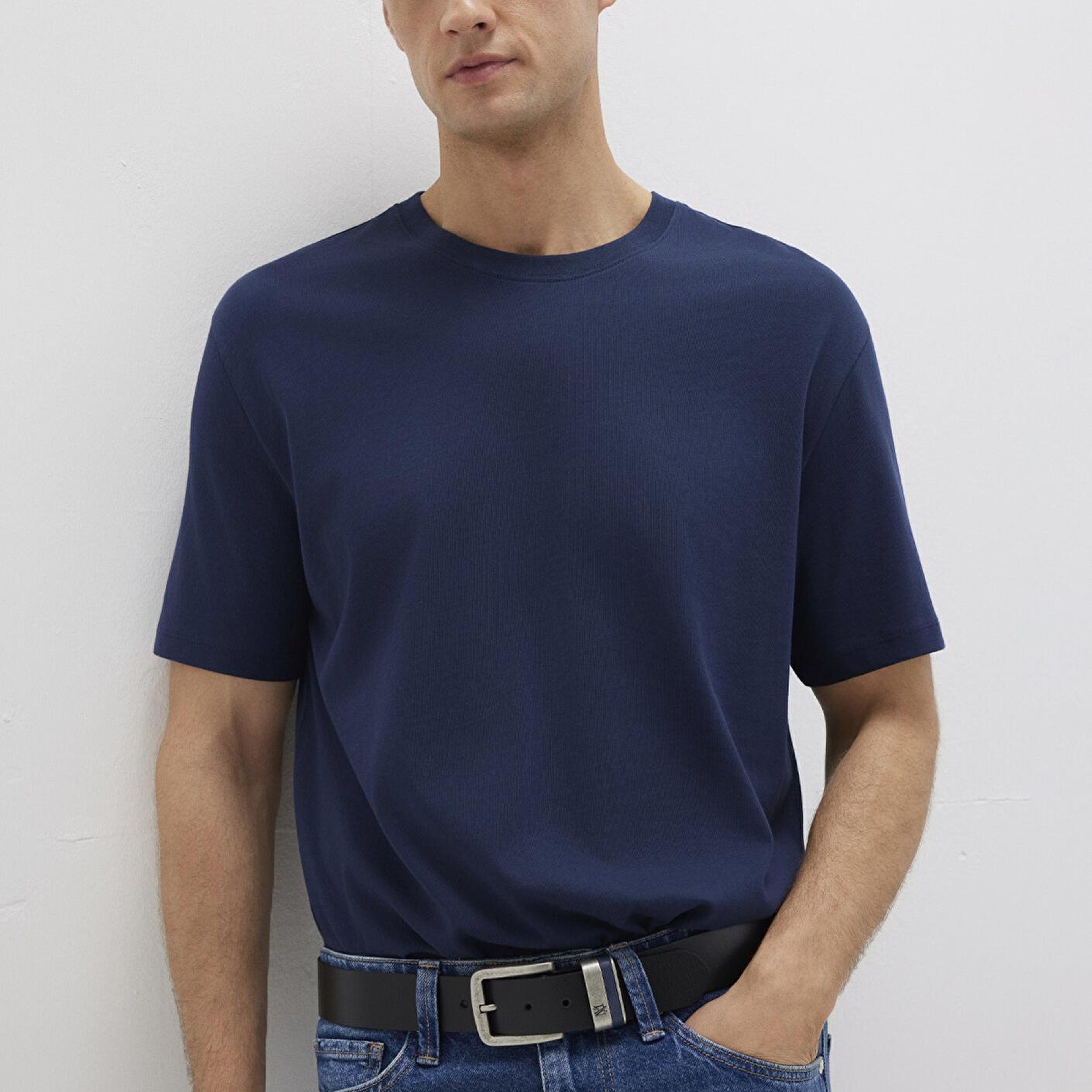 Mavi Siyah Deri Kemer 090942-902