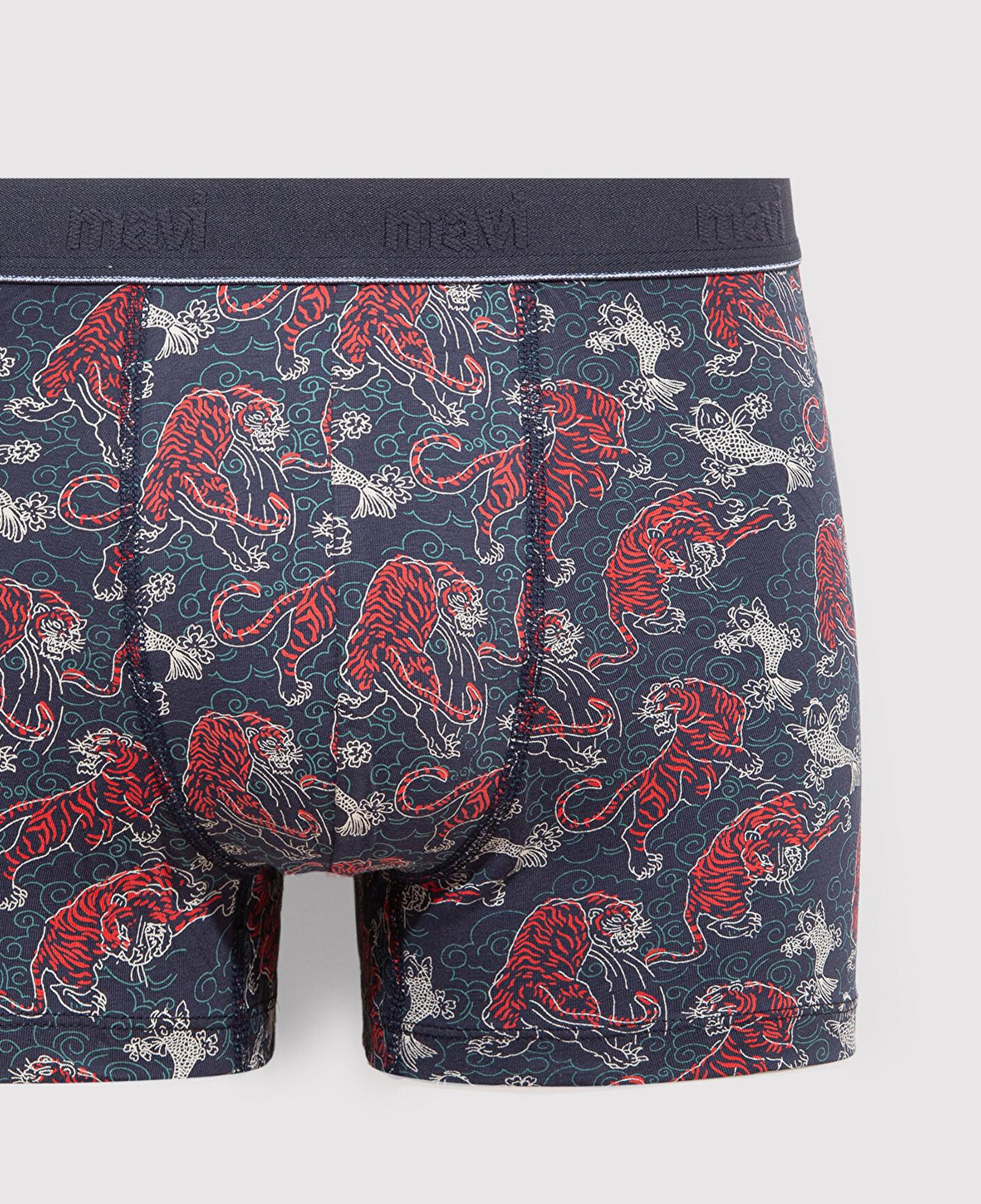 Mavi Kaplan Baskılı Lacivert Boxer 091121-24413