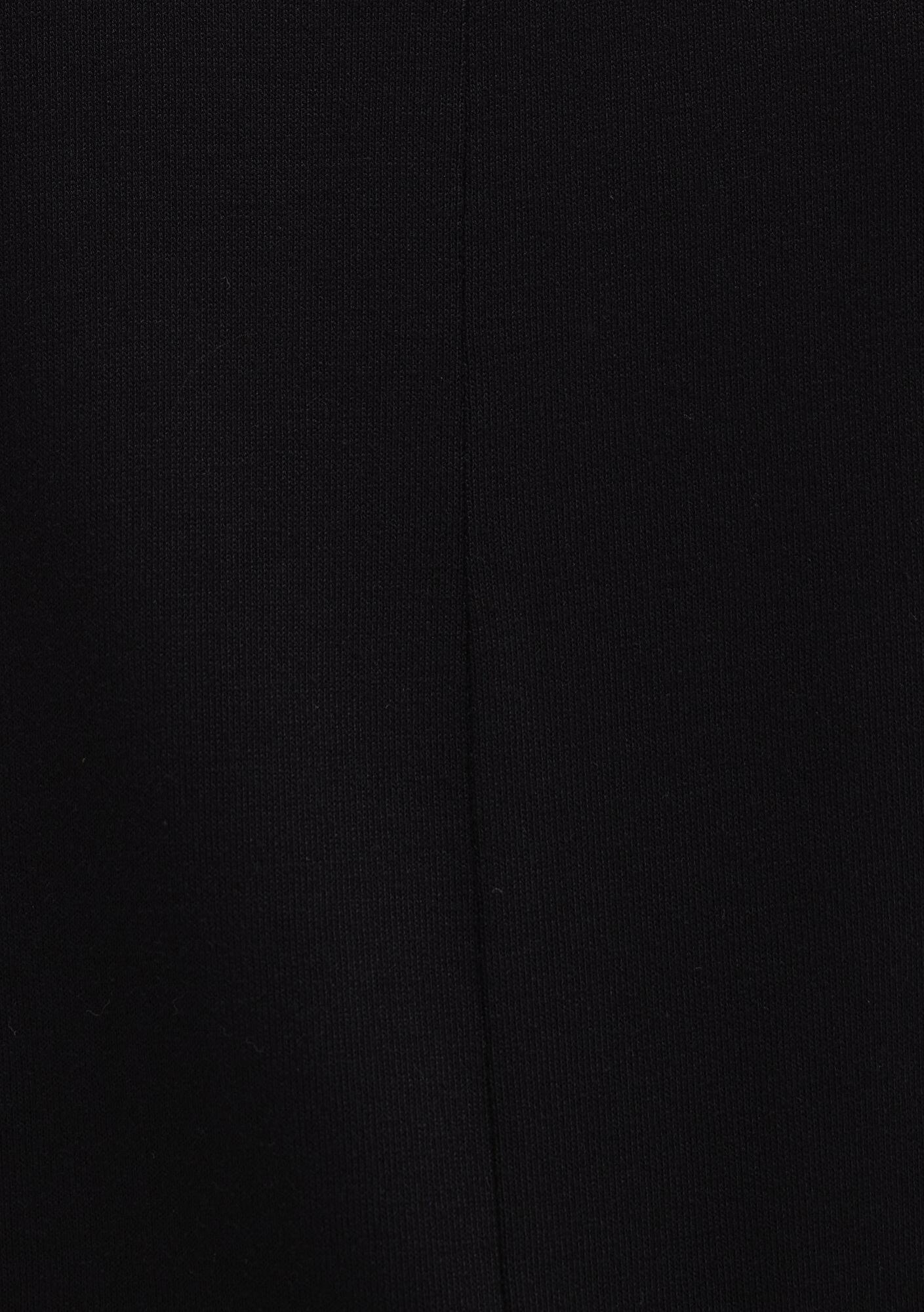 Mavi V Yaka Siyah Basic Viskoz Tişört Loose Fit / Bol Rahat Kesim 166449-900