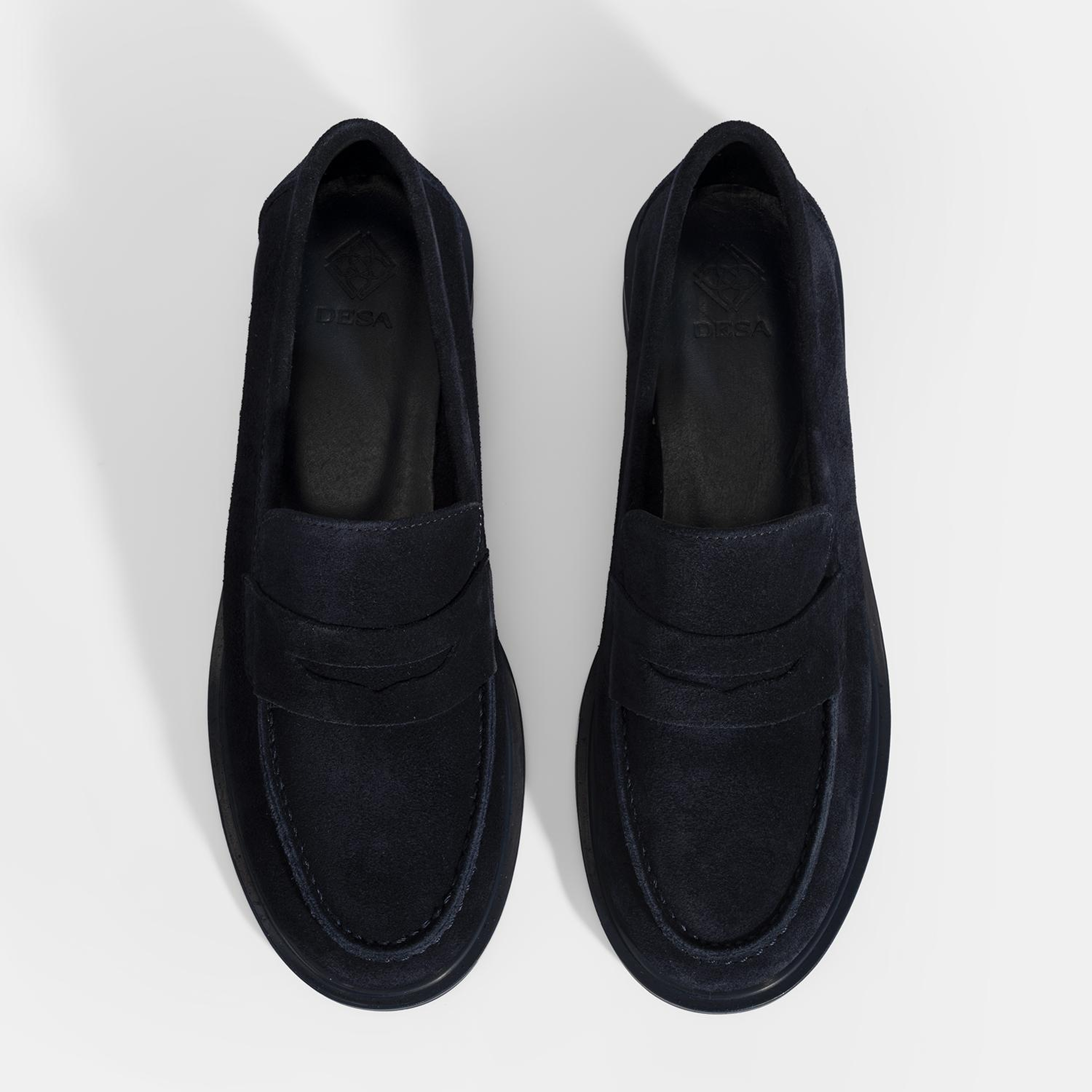 Kadın Lacivert Süet Loafer
