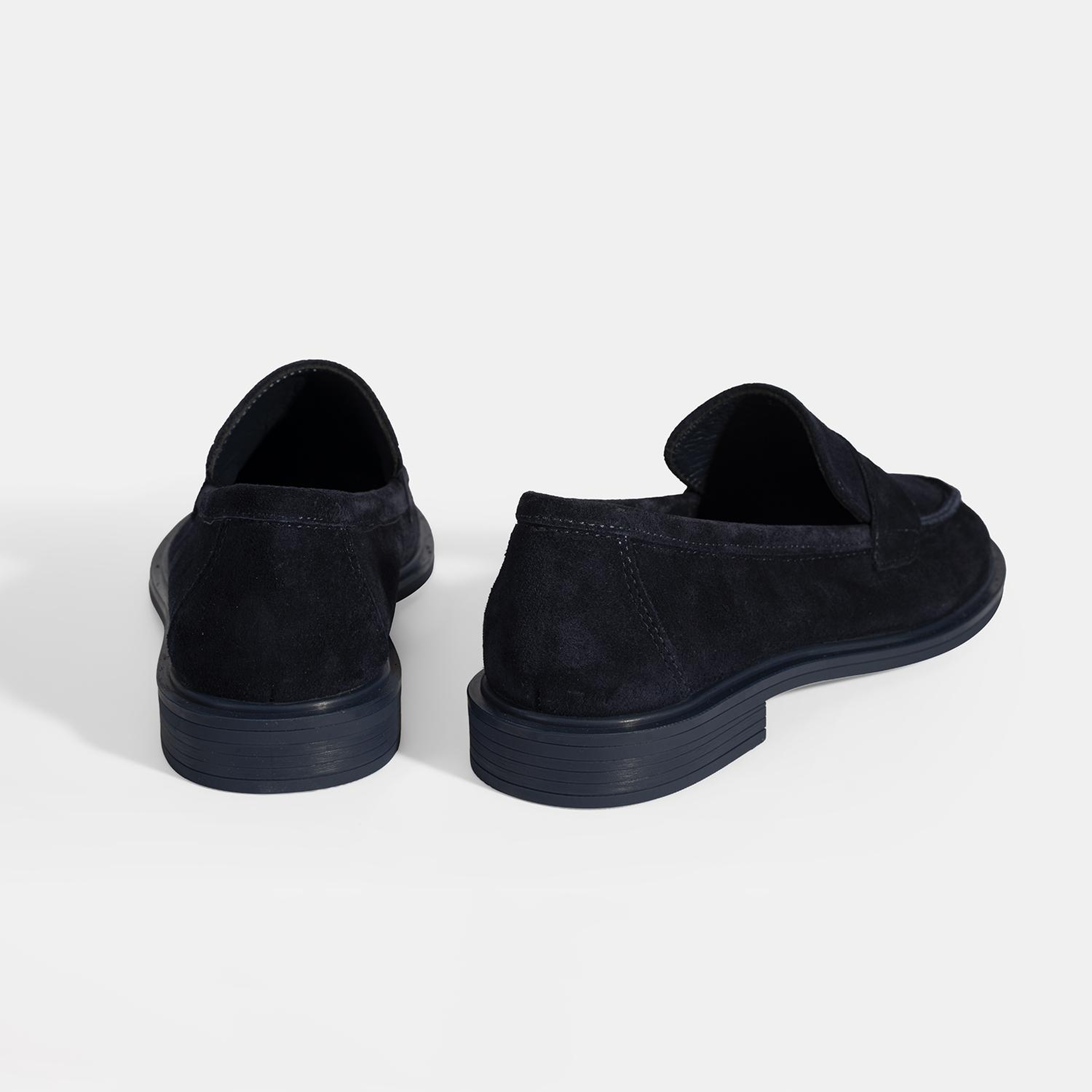 Kadın Lacivert Süet Loafer