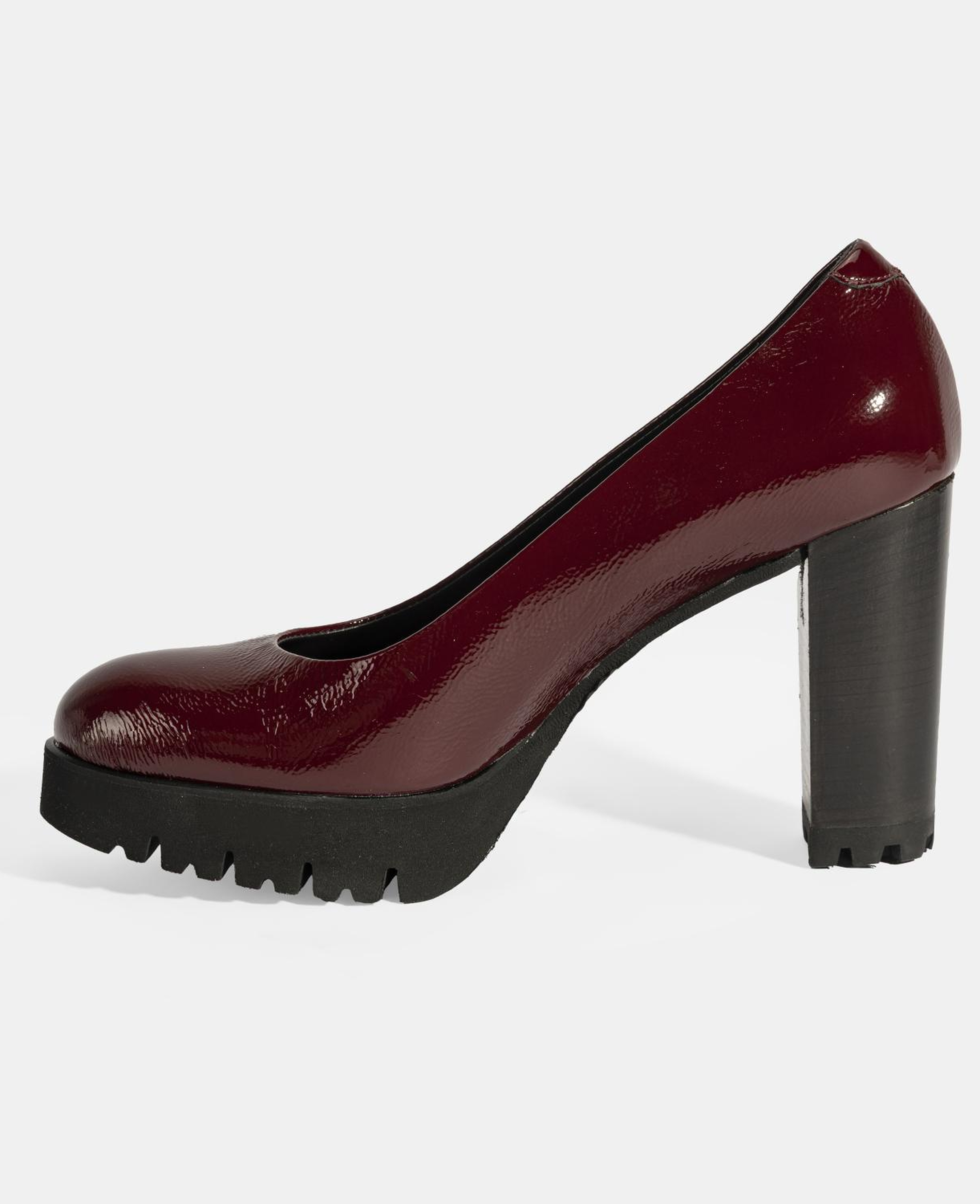 Luca Grossi Kadın Bordo Platform Topuklu Rugan Ayakkabı
