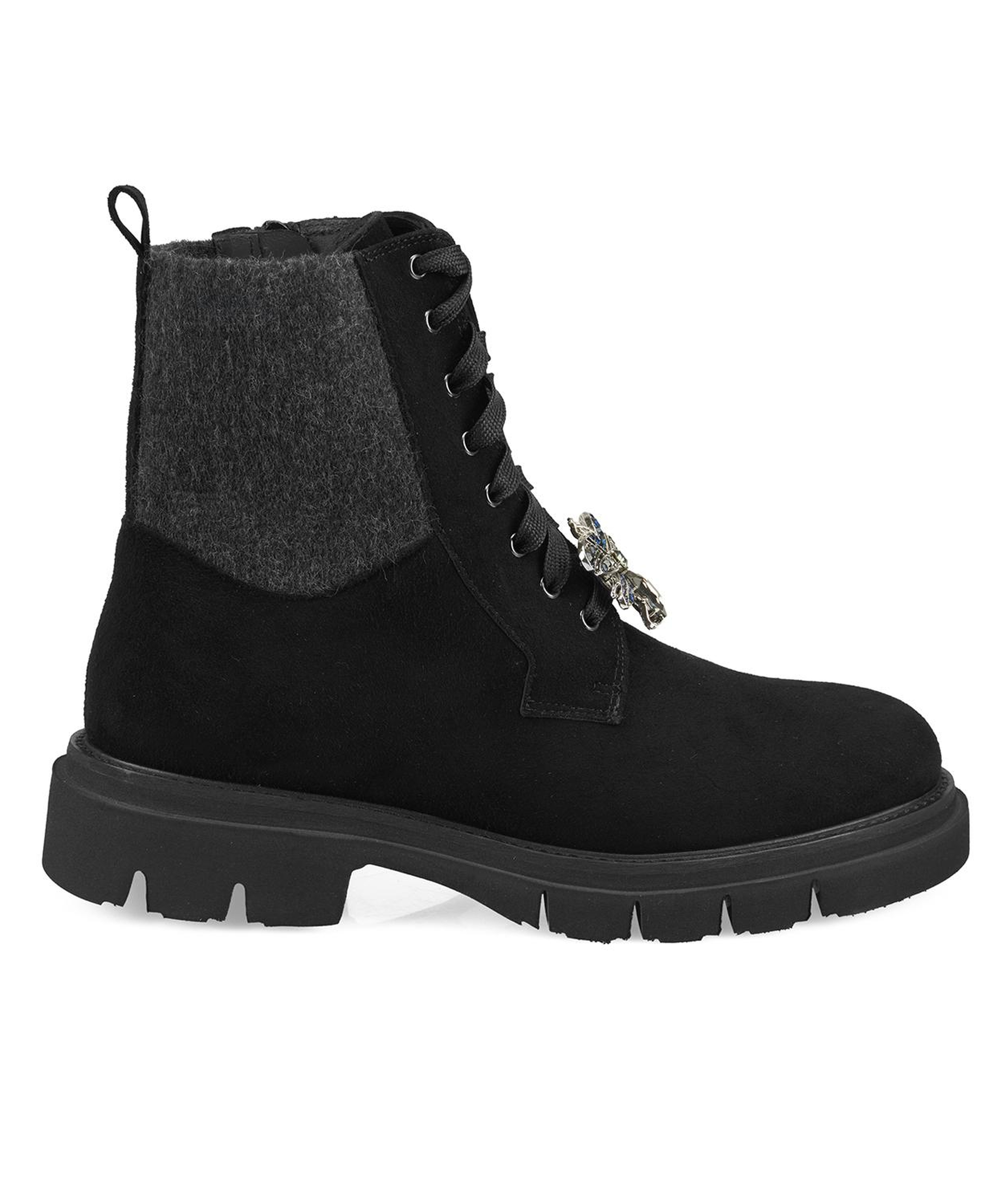 Luca Grossi Kadın Siyah Toka Detaylı Bot