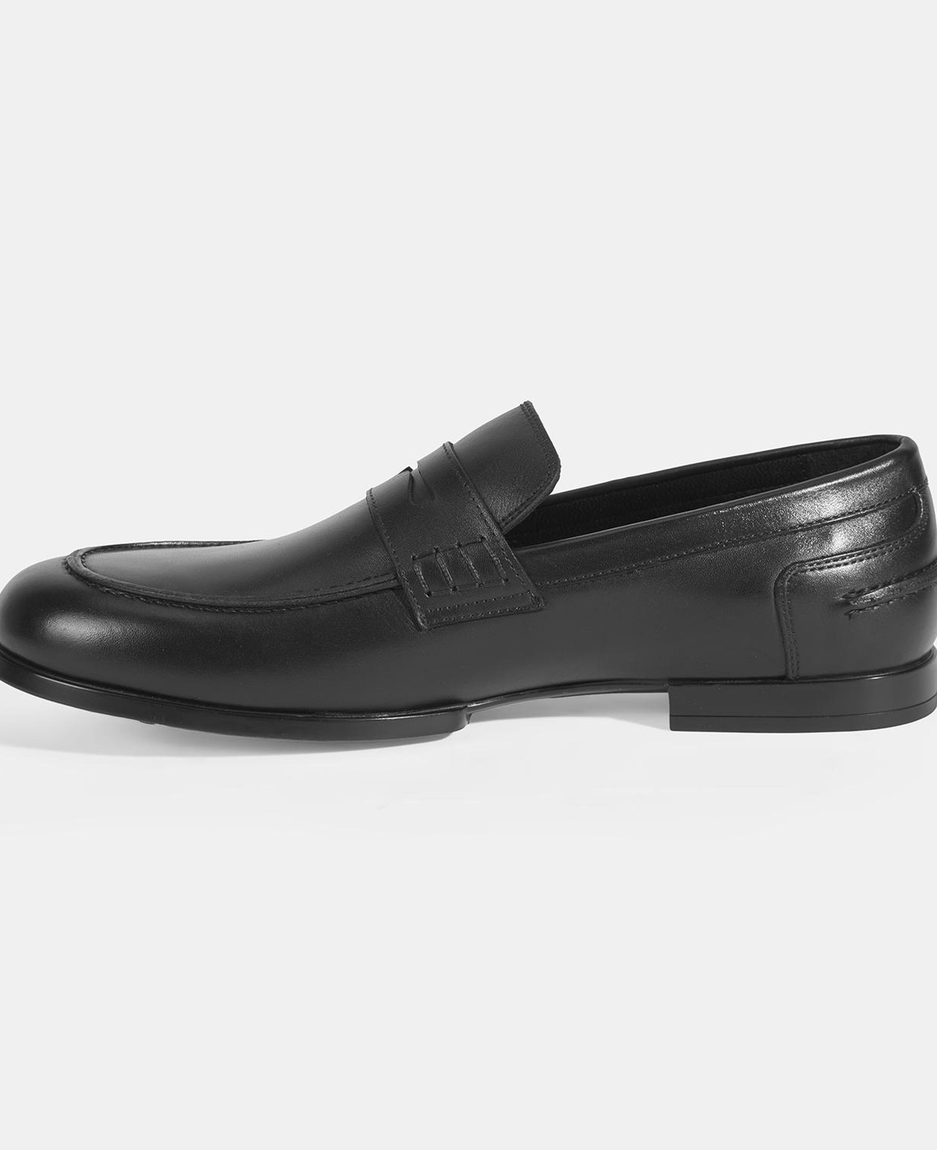 Erkek Siyah Deri Loafer