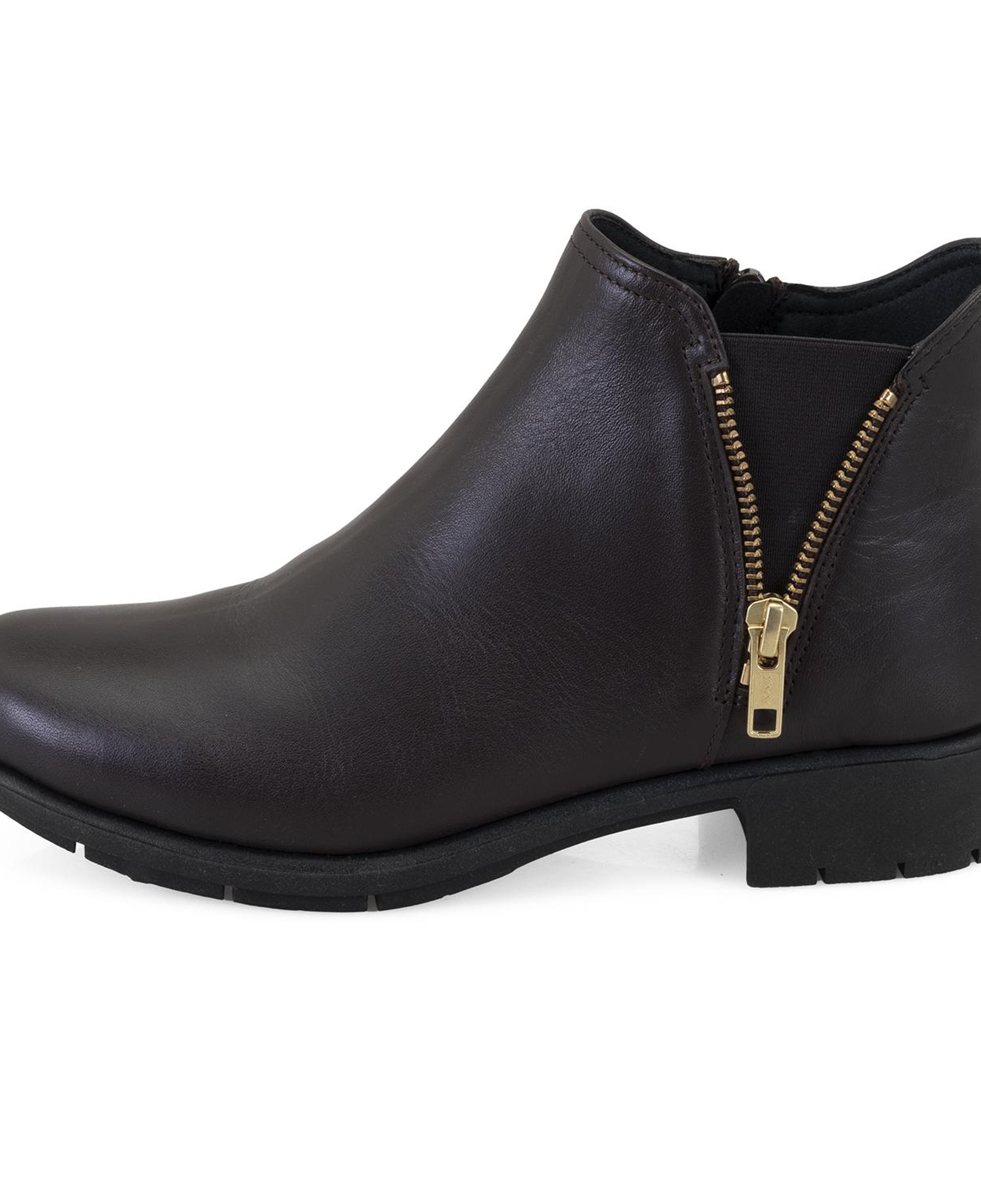 Karlee Kahve Kadın DesaComfort Fermuarlı Deri Bot