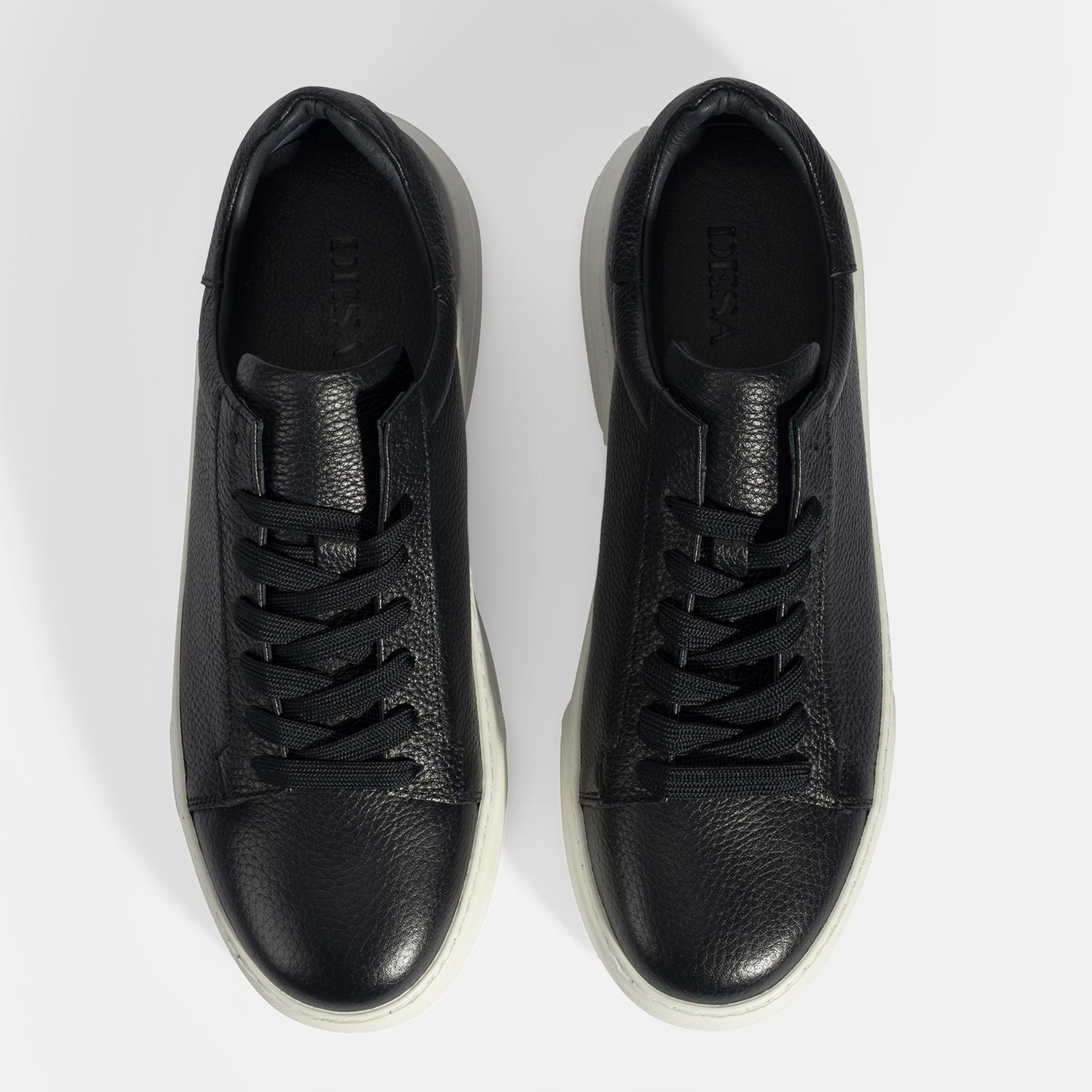 Erkek Lacivert Bağcıklı Deri Günlük Ayakkabı