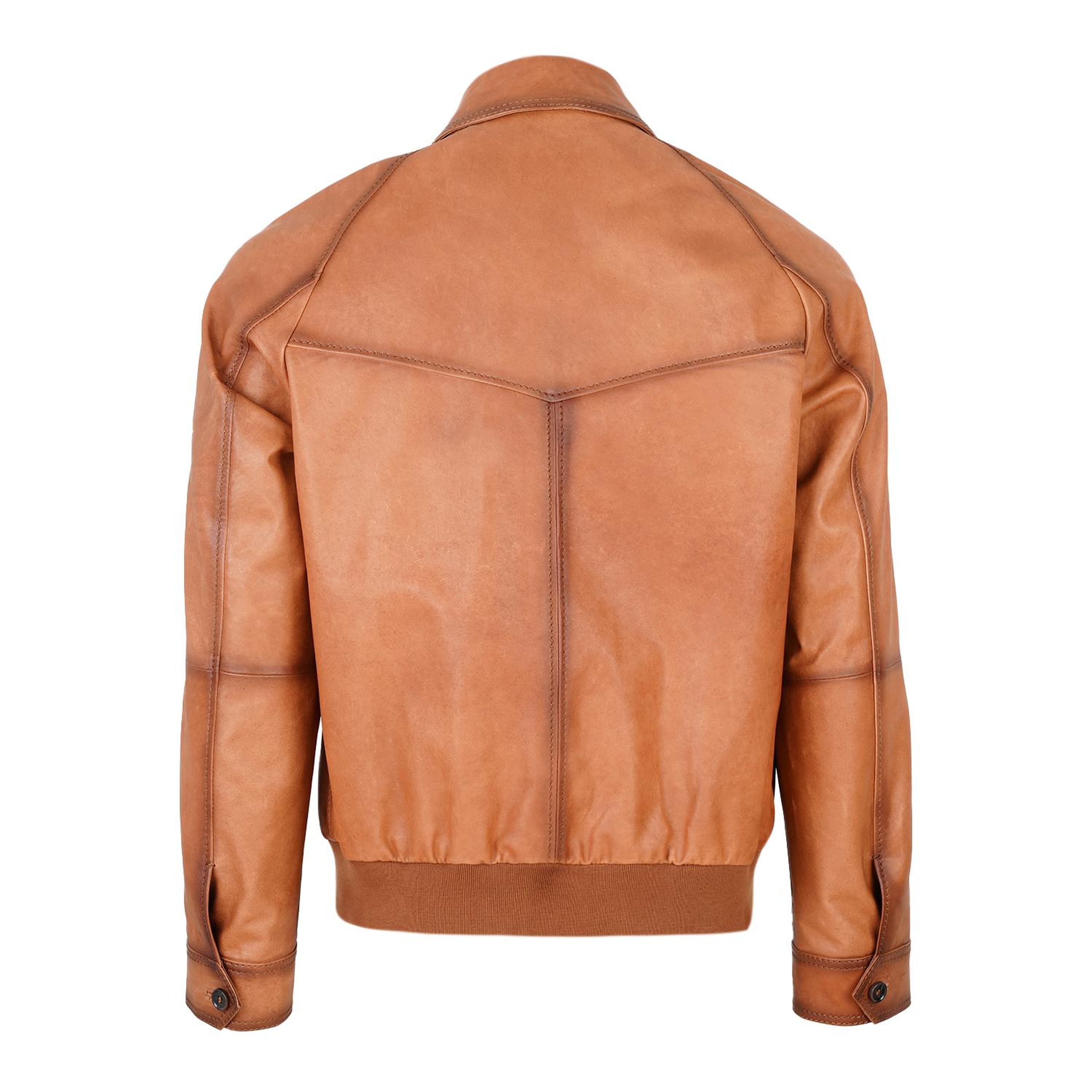 Bidziil Taba Erkek Vintage Bomber Deri Mont