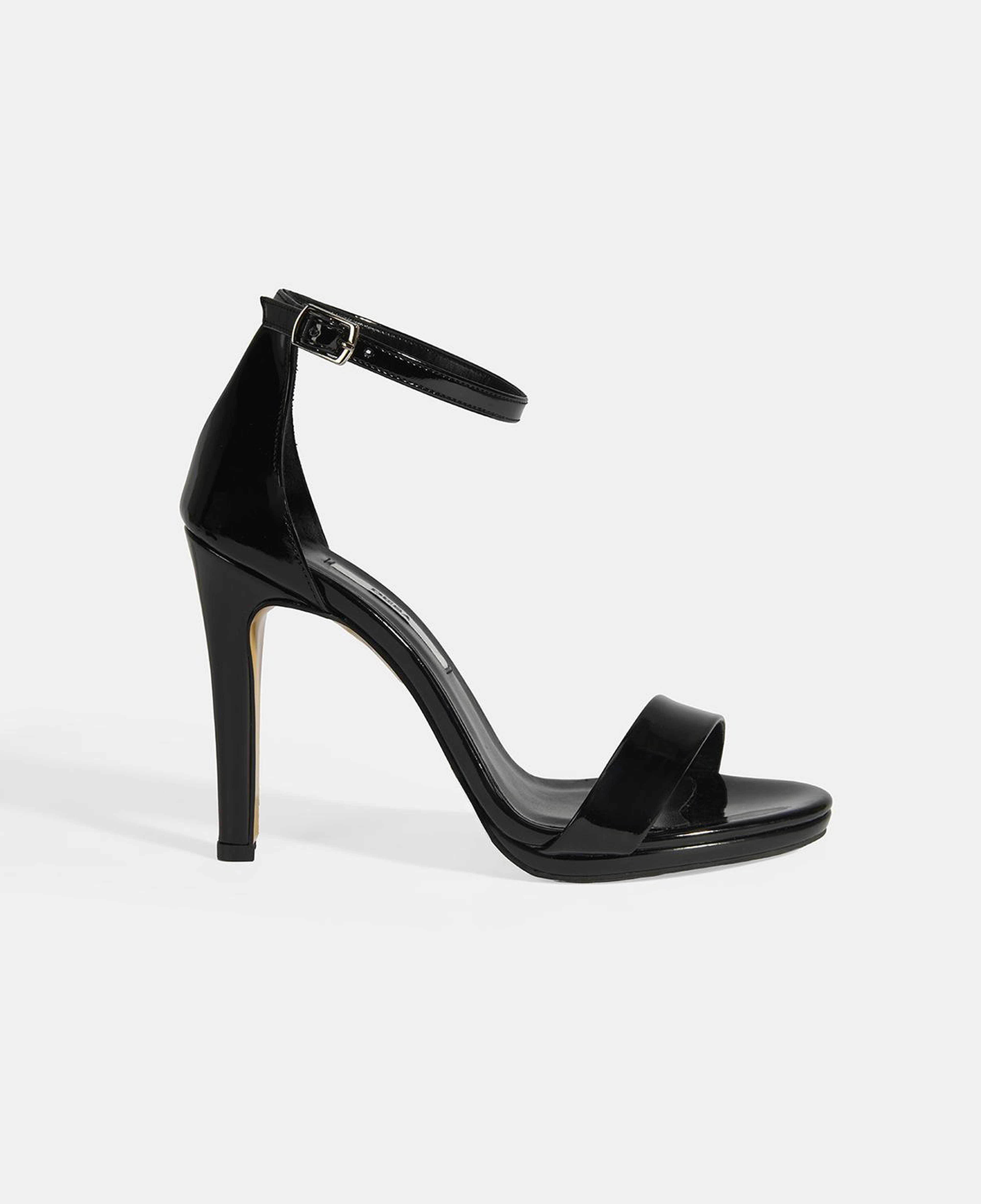 Kadın Bantlı Siyah Topuklu Abiye Sandalet