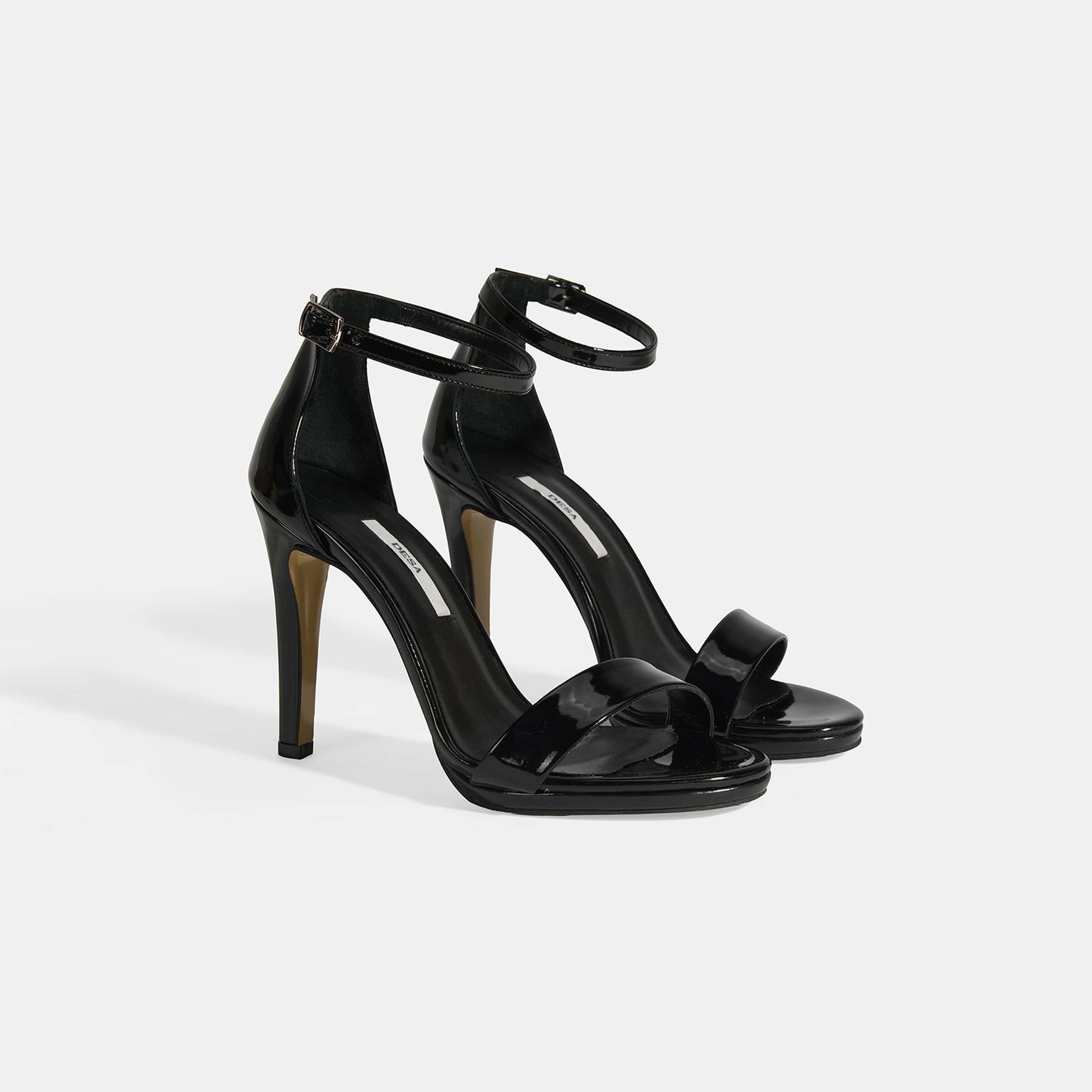 Kadın Bantlı Siyah Topuklu Abiye Sandalet