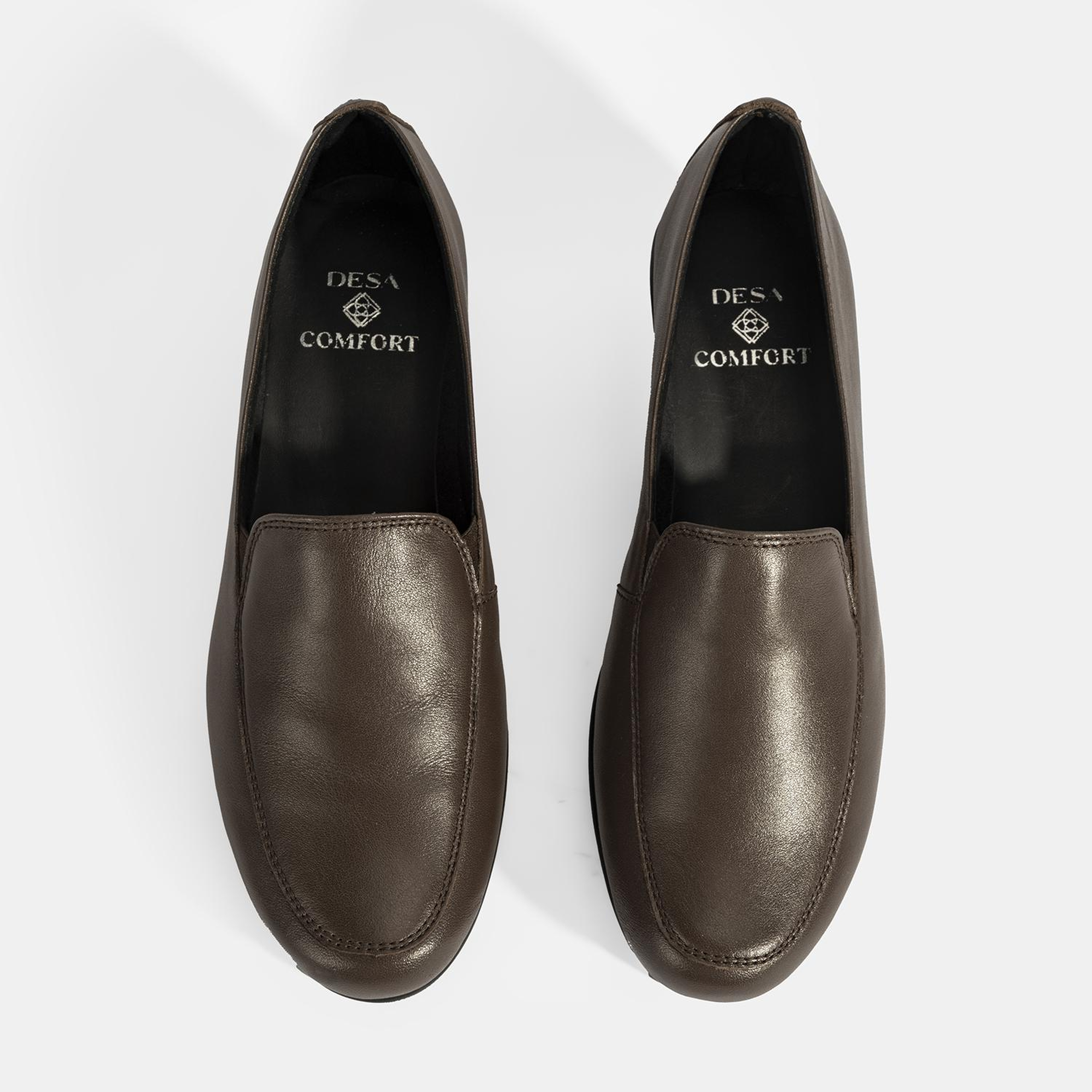 Kadın Kahve DesaComfort Dolgu Topuklu Deri Ayakkabı