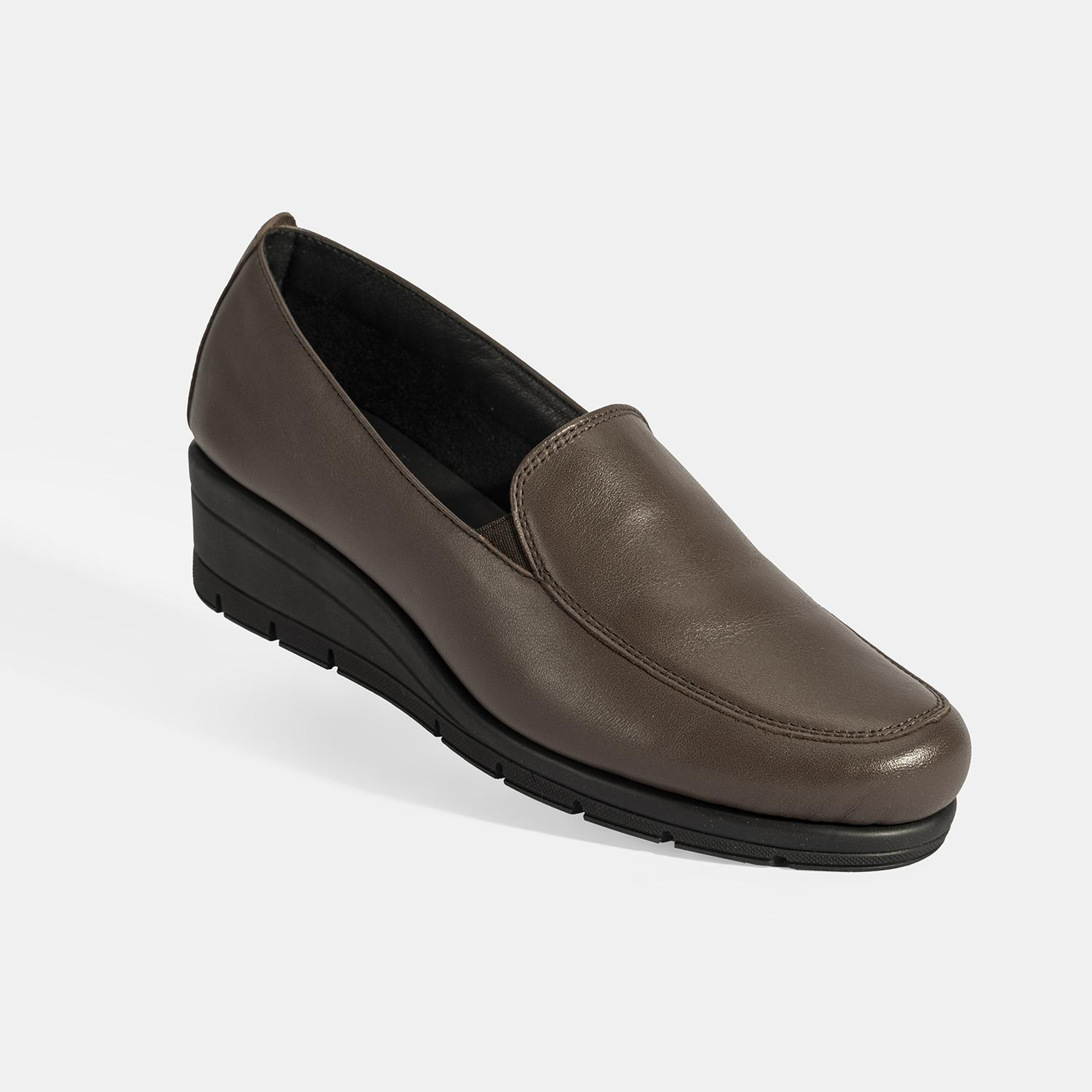 Kadın Kahve DesaComfort Dolgu Topuklu Deri Ayakkabı