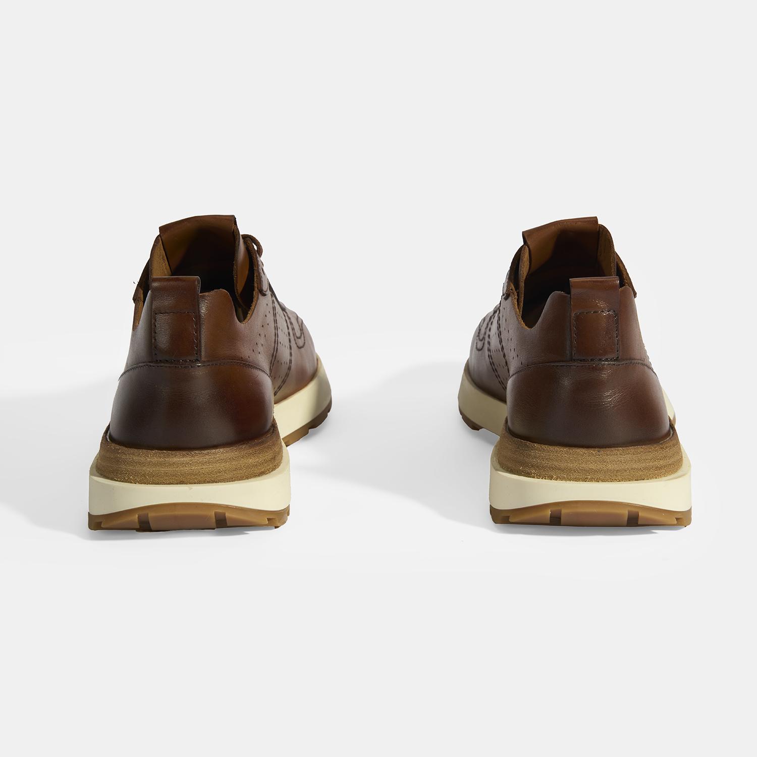 Ketrina Taba Erkek Deri Bağcıklı Günlük Ayakkabı