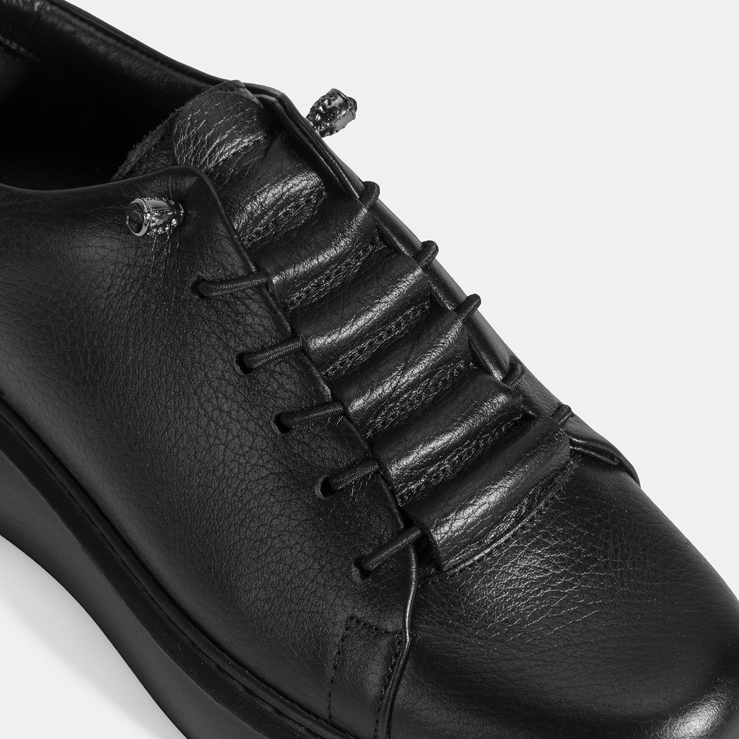 Desa Siyah Desa Bağcıklı Kadın Deri Spor Ayakkabı