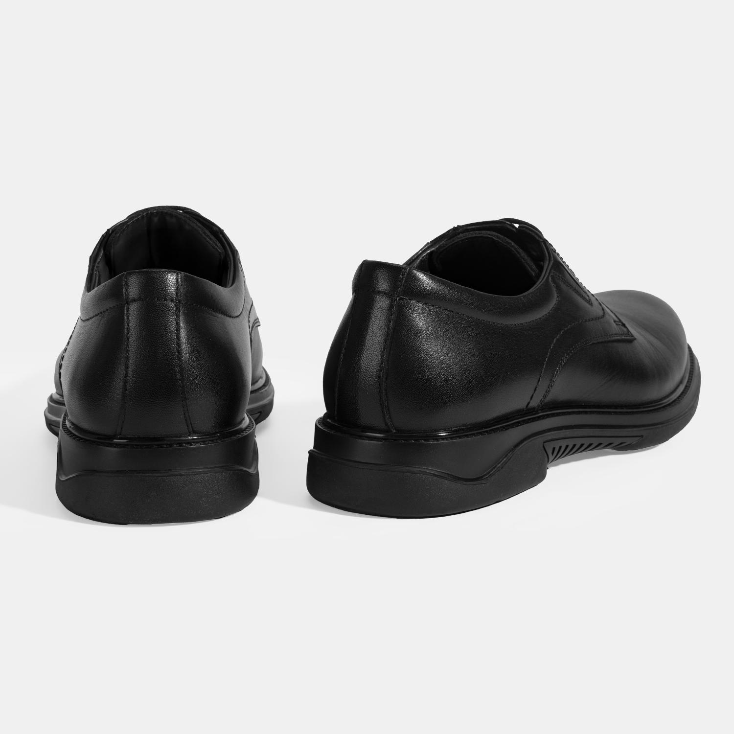 Erkek Siyah DesaComfort Klasik Deri Ayakkabı