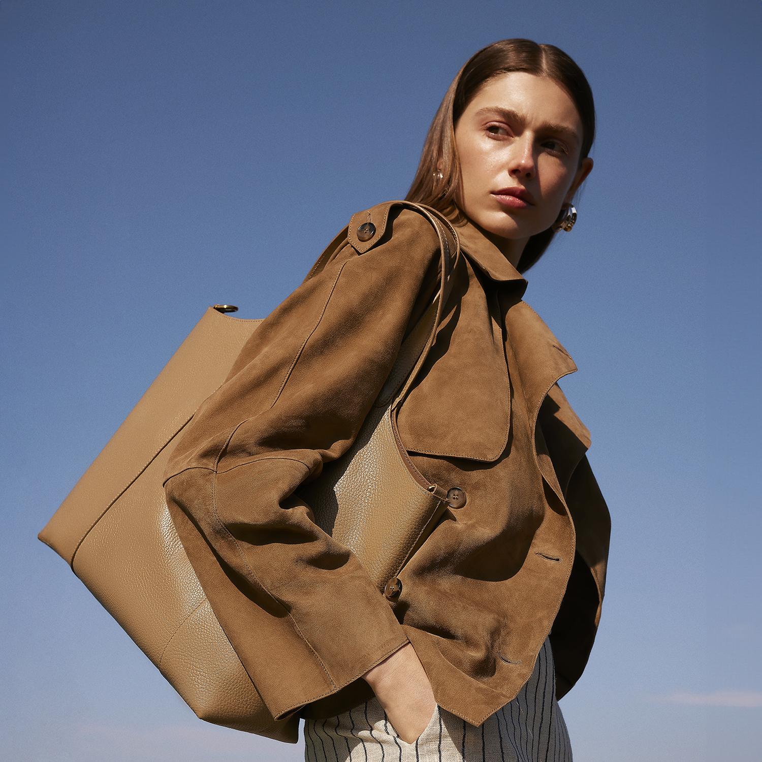 Abree Yeşil Kadın Süet Deri Ceket