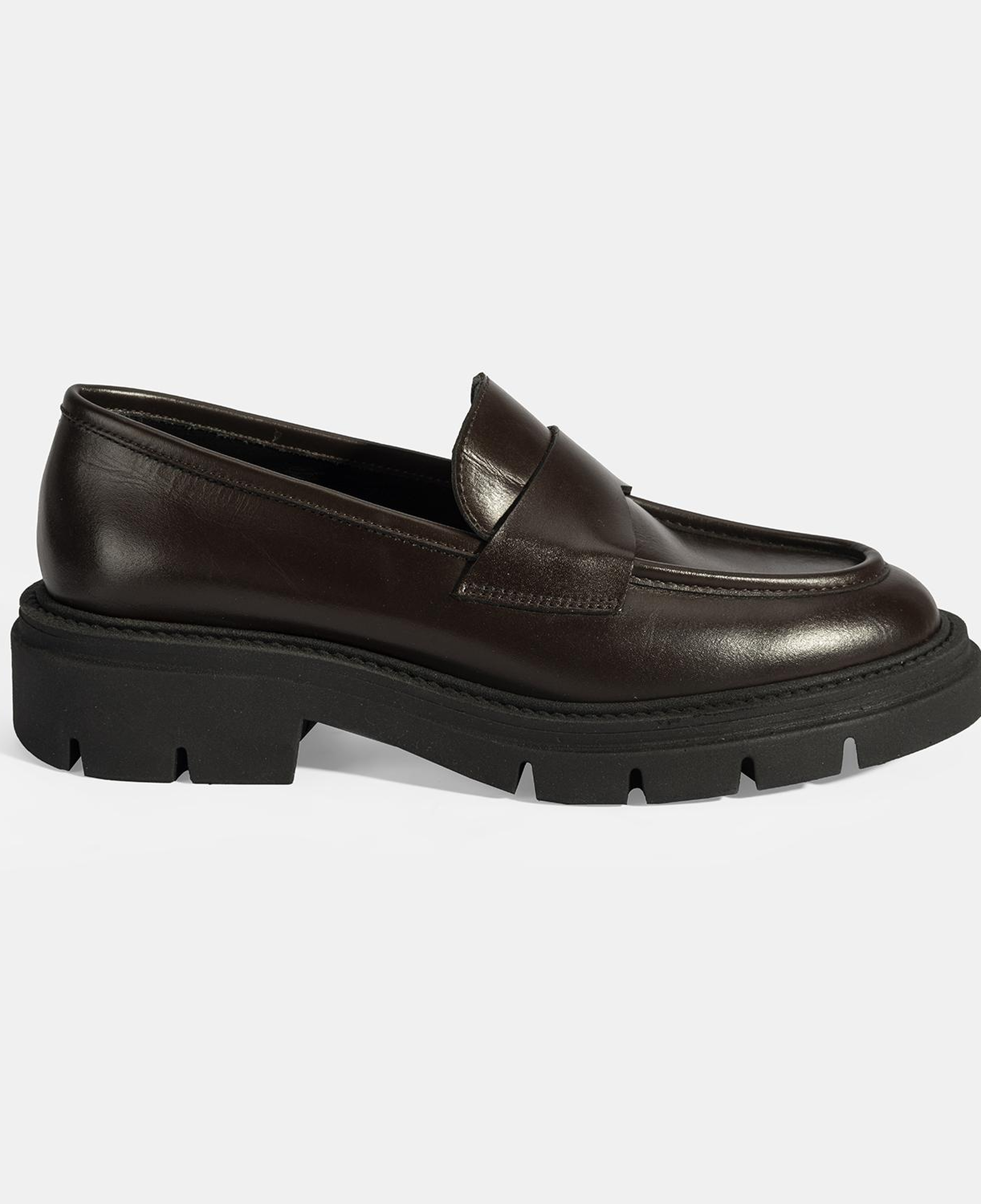 Kadın Kahve Deri Loafer