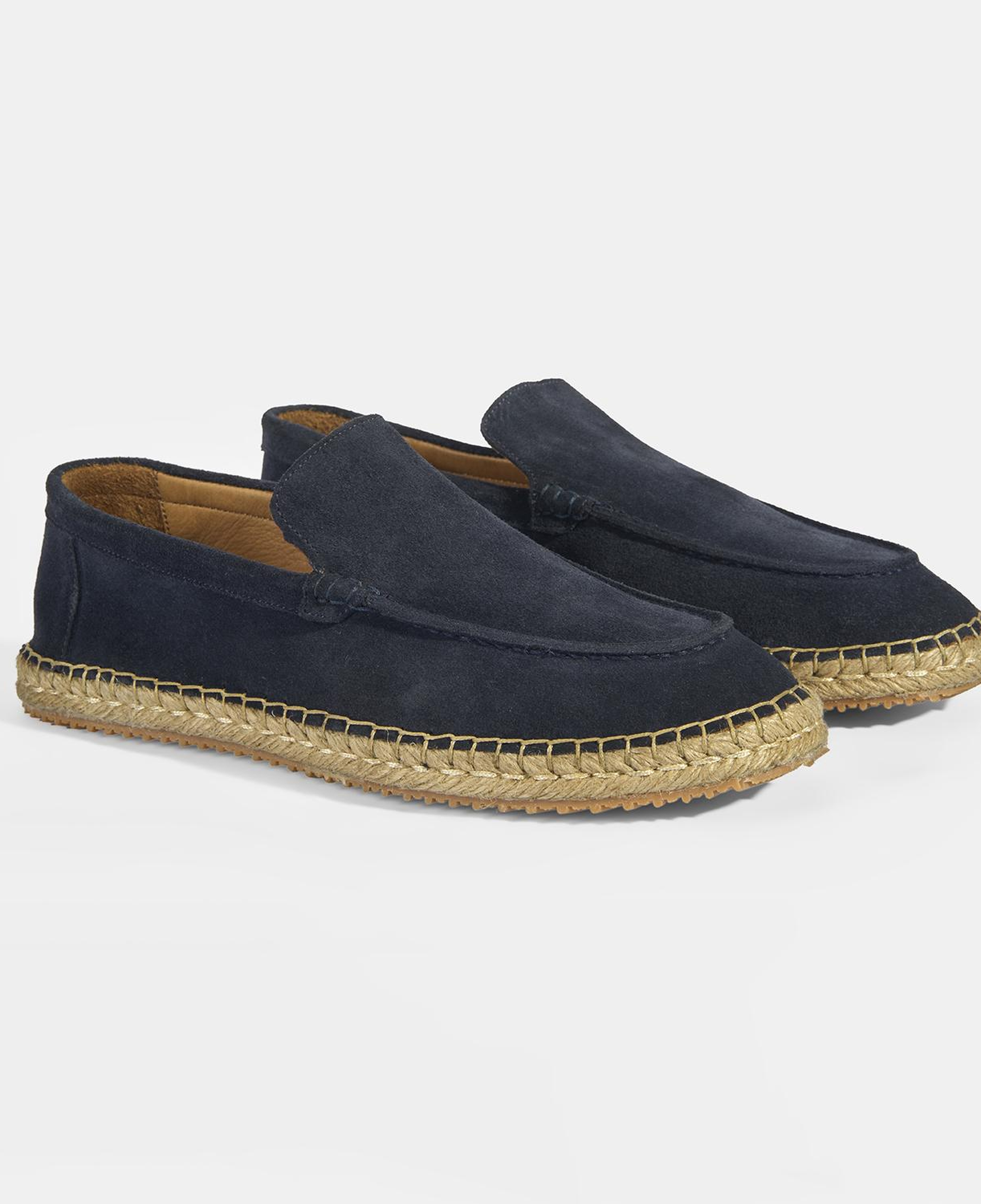 Erkek Lacivert Slip-On Süet Espadril