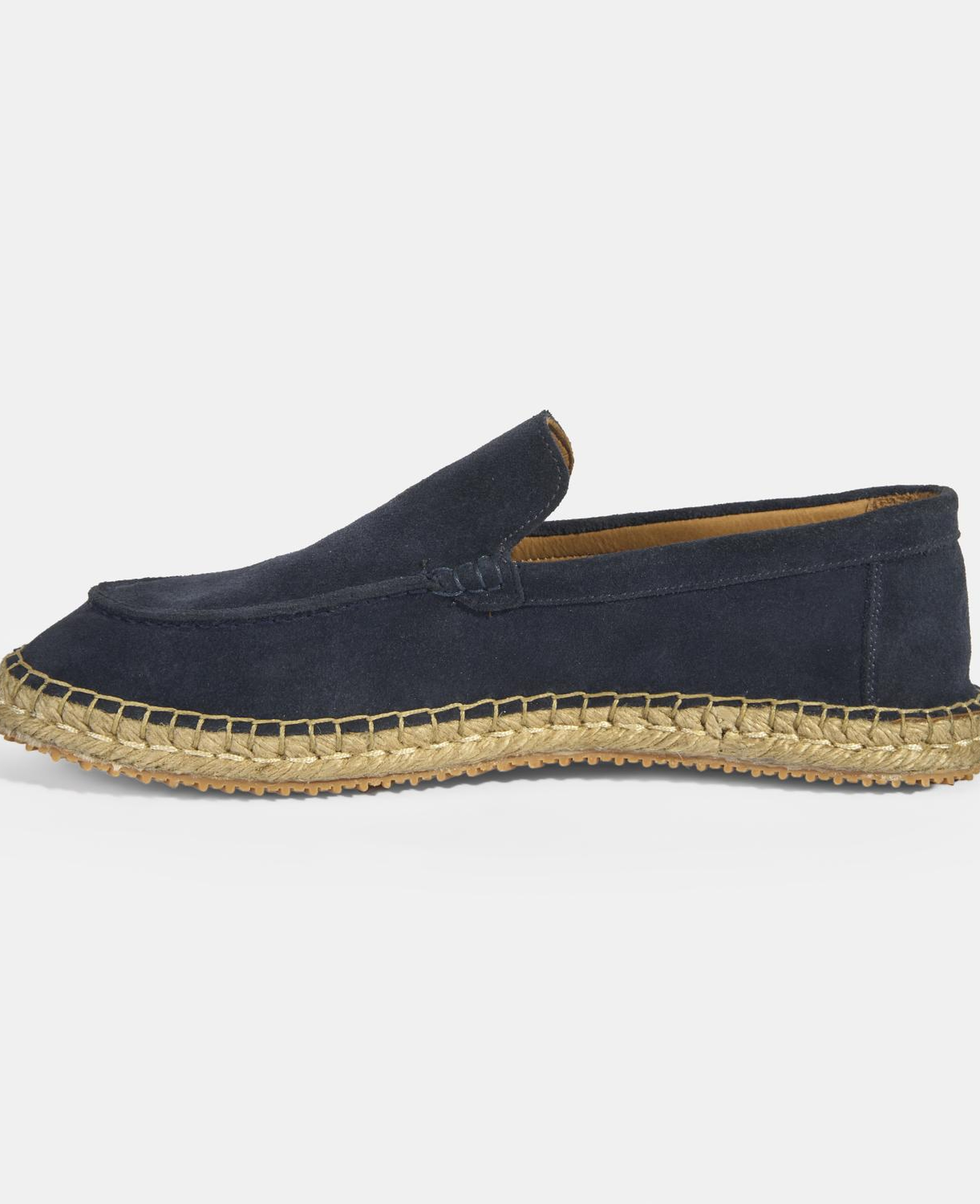 Erkek Lacivert Slip-On Süet Espadril