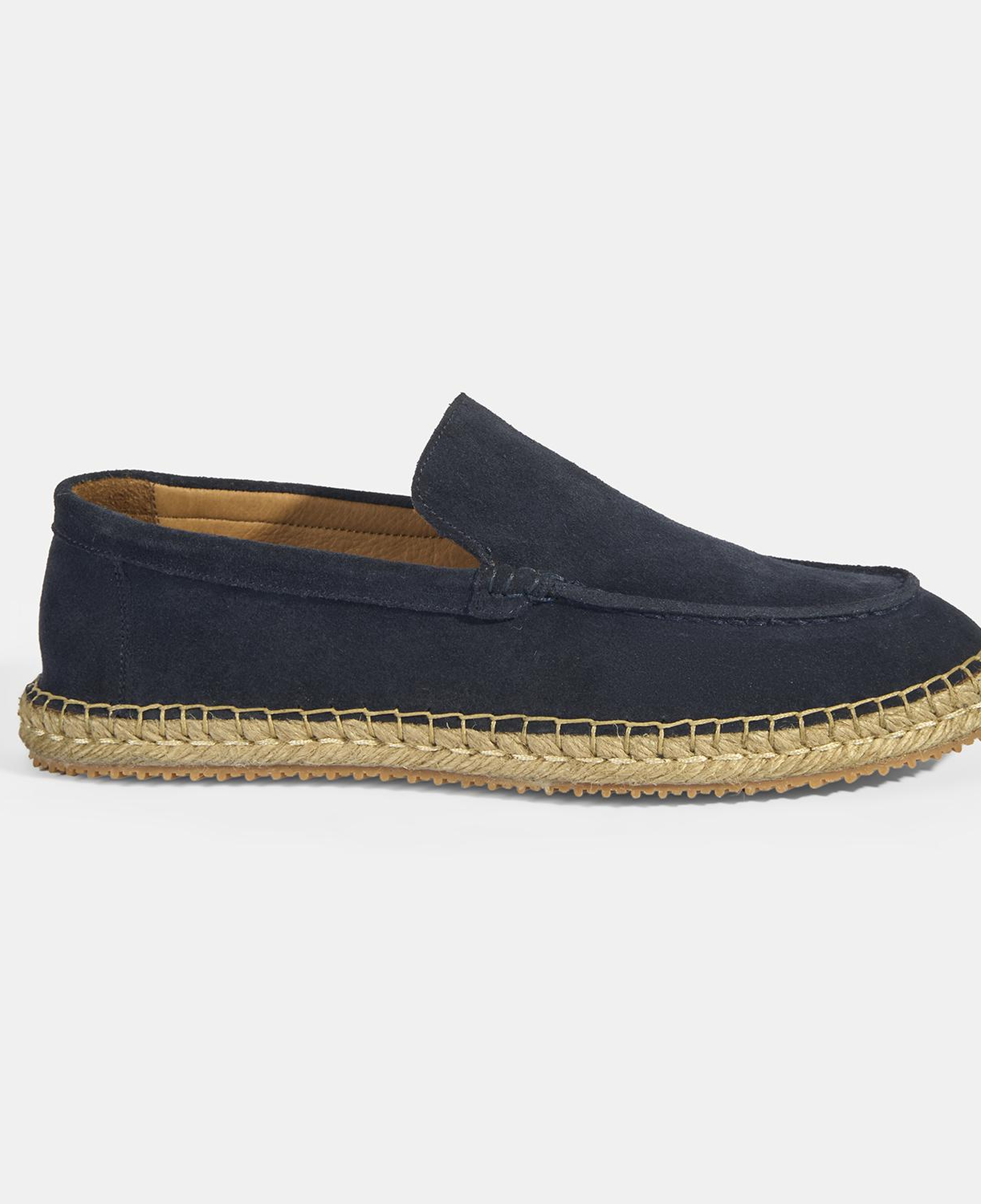Erkek Lacivert Slip-On Süet Espadril