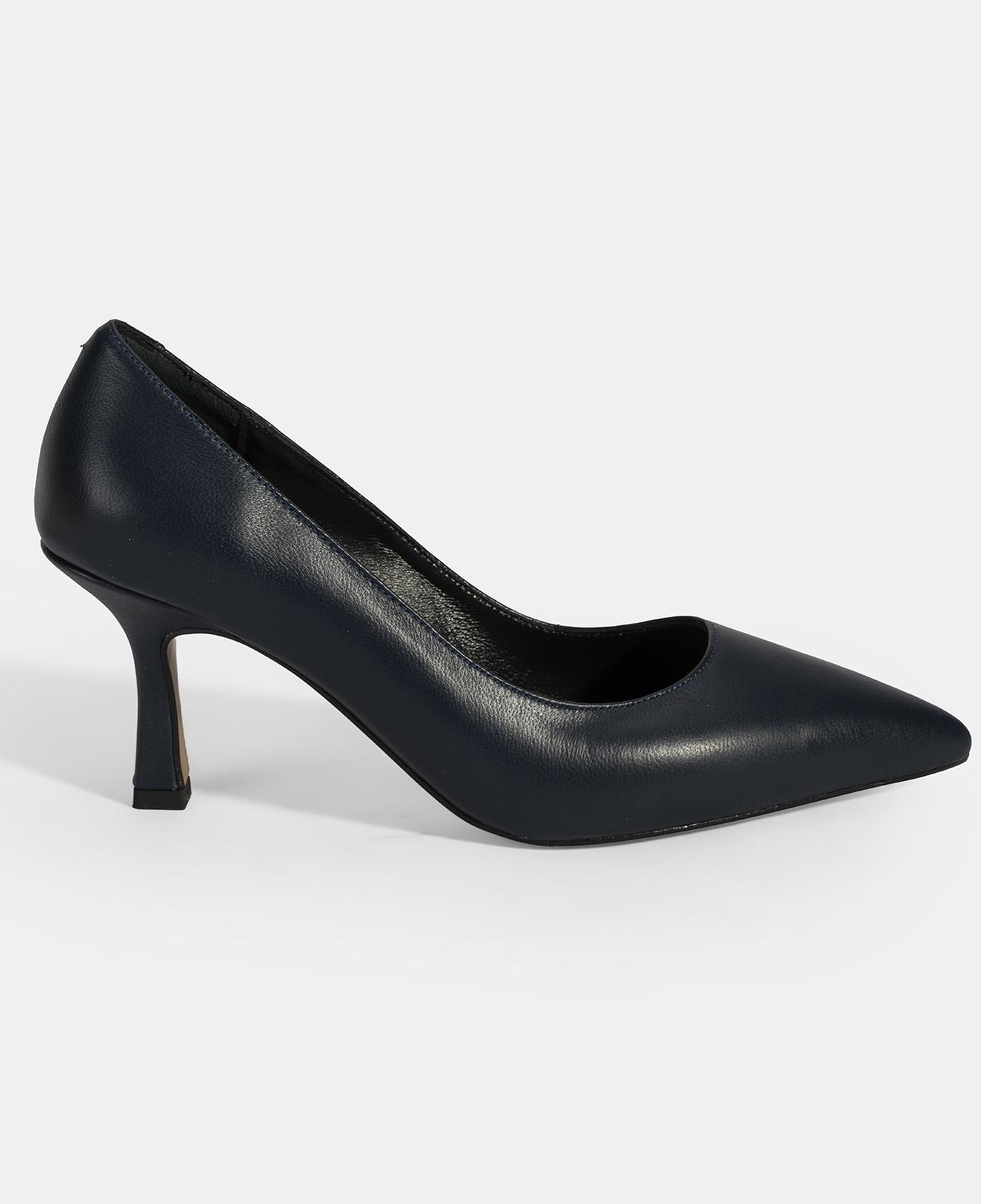 Kadın Lacivert Deri Stiletto