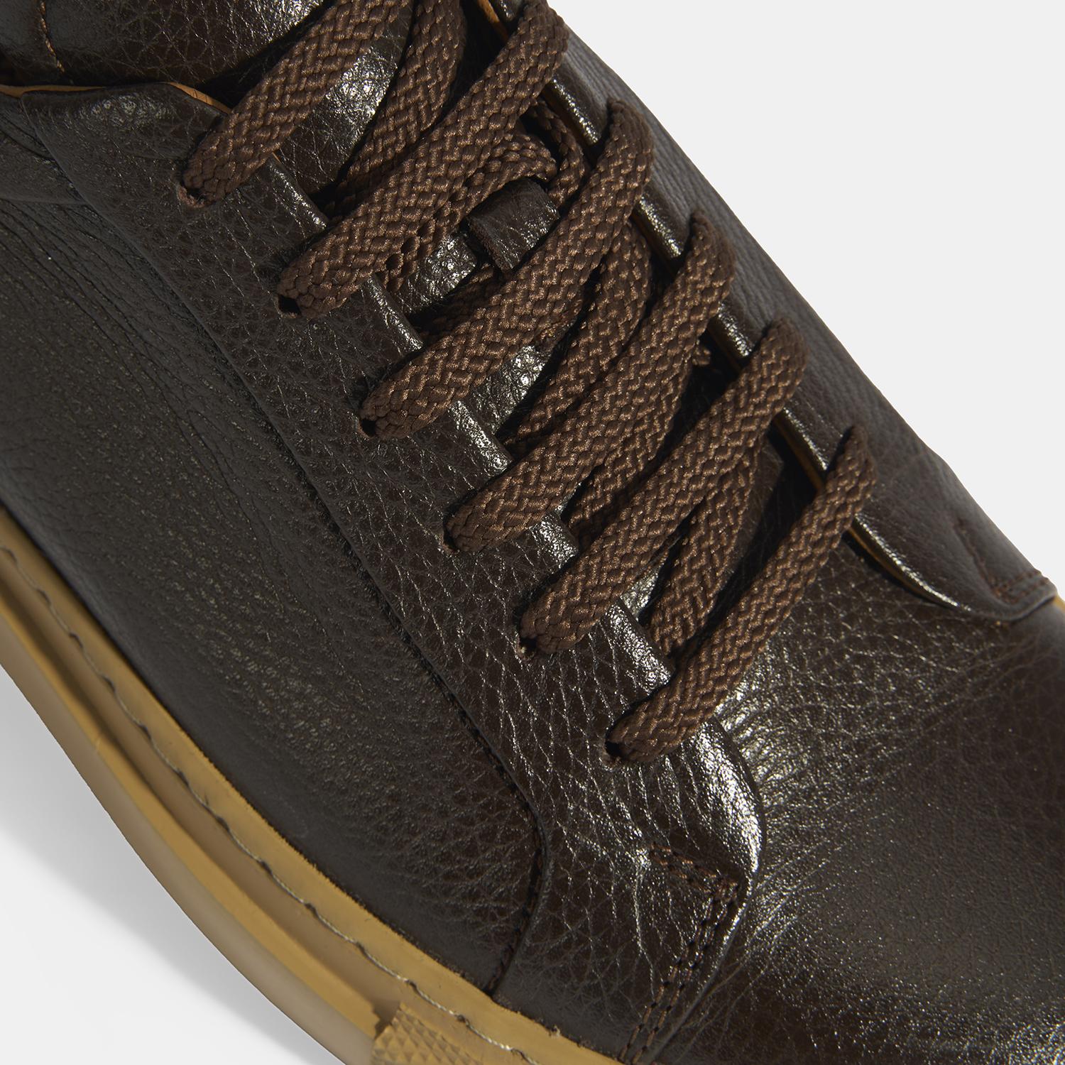 Eliseo Kahve Erkek Deri Bağcıklı Günlük Ayakkabı