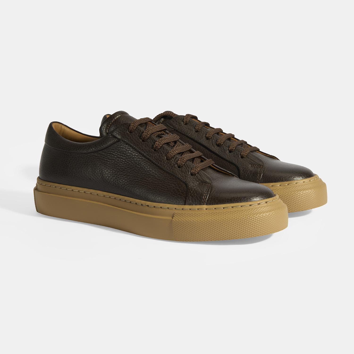 Eliseo Kahve Erkek Deri Bağcıklı Günlük Ayakkabı