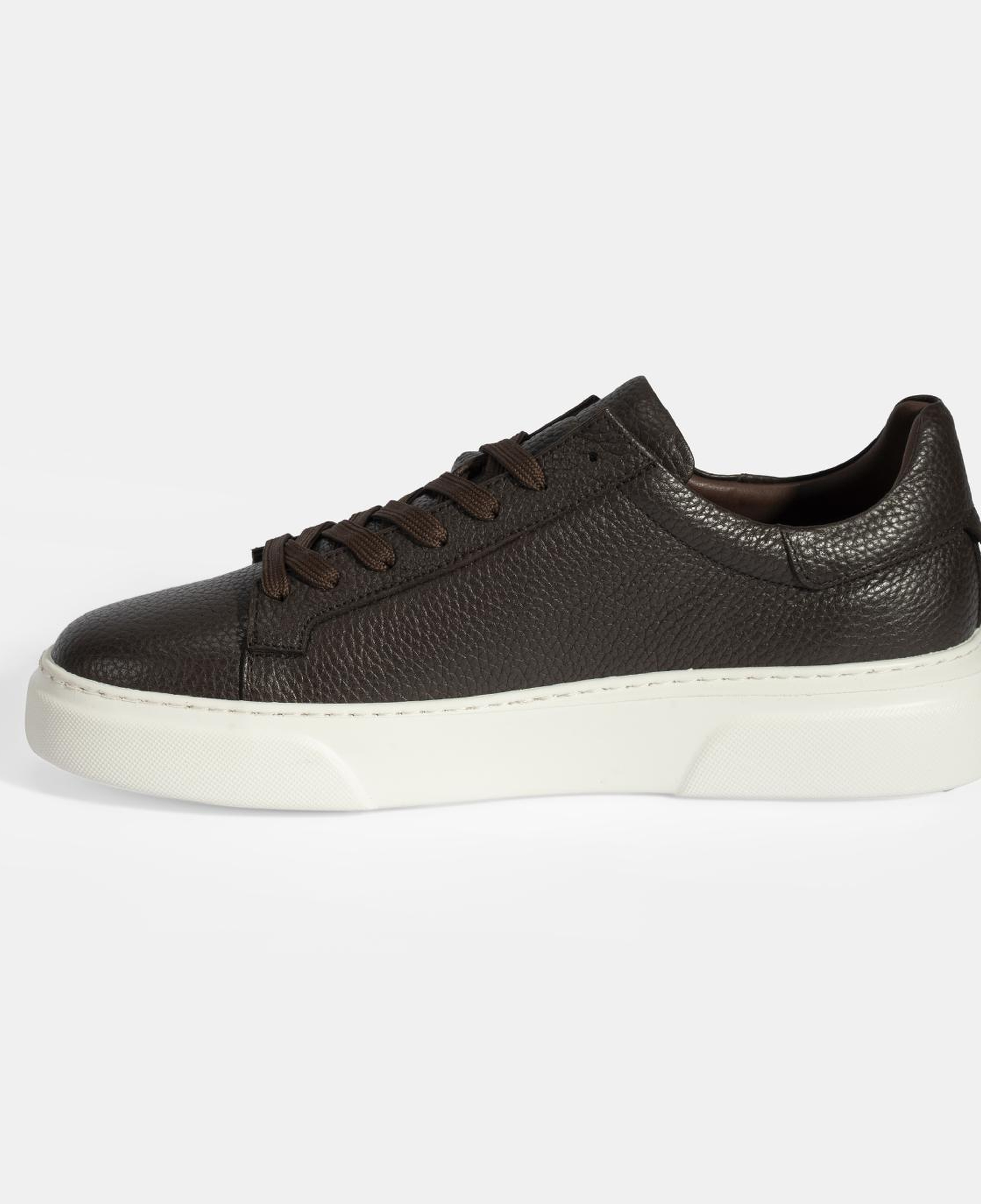 Erkek Kahve Bağcıklı Deri Günlük Ayakkabı