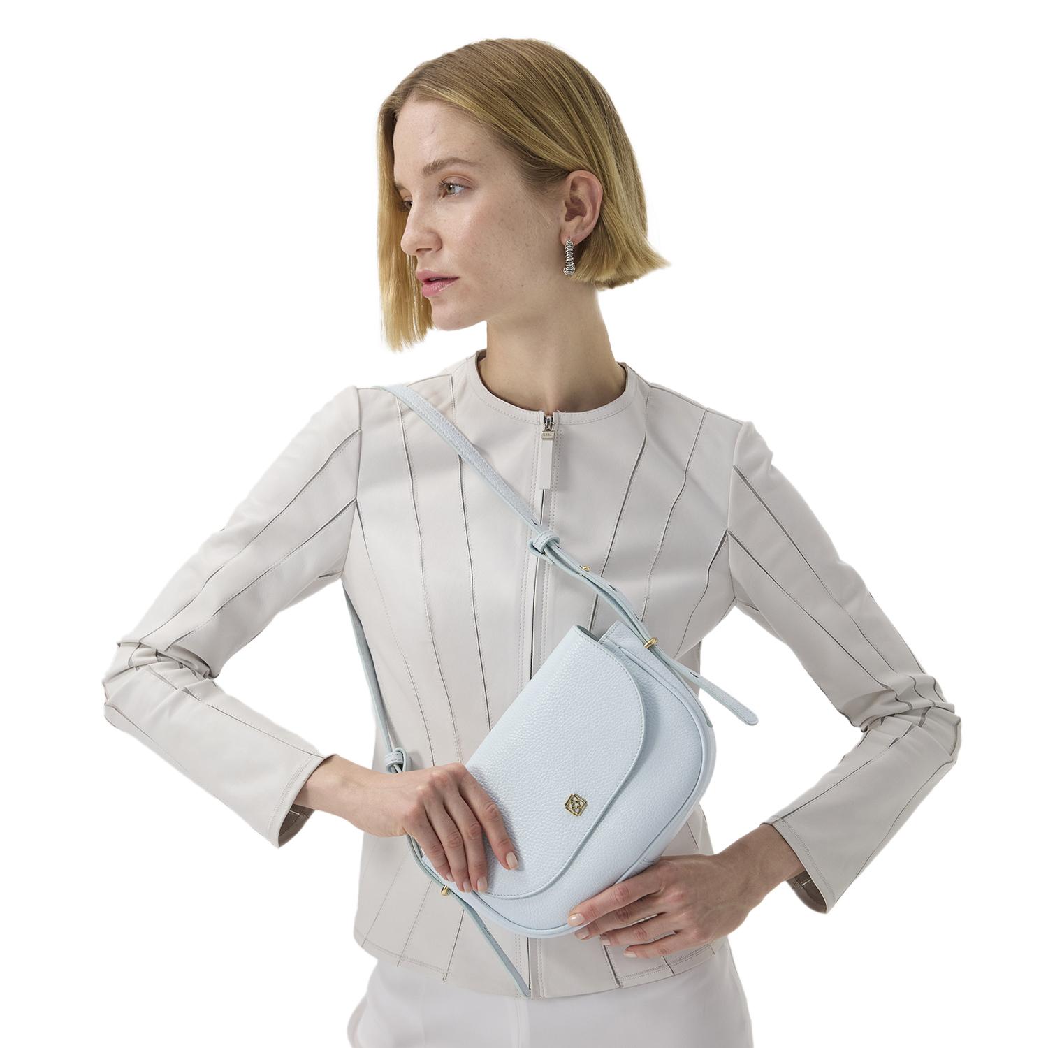 Bienna Beyaz Kadın Panelli Deri Ceket