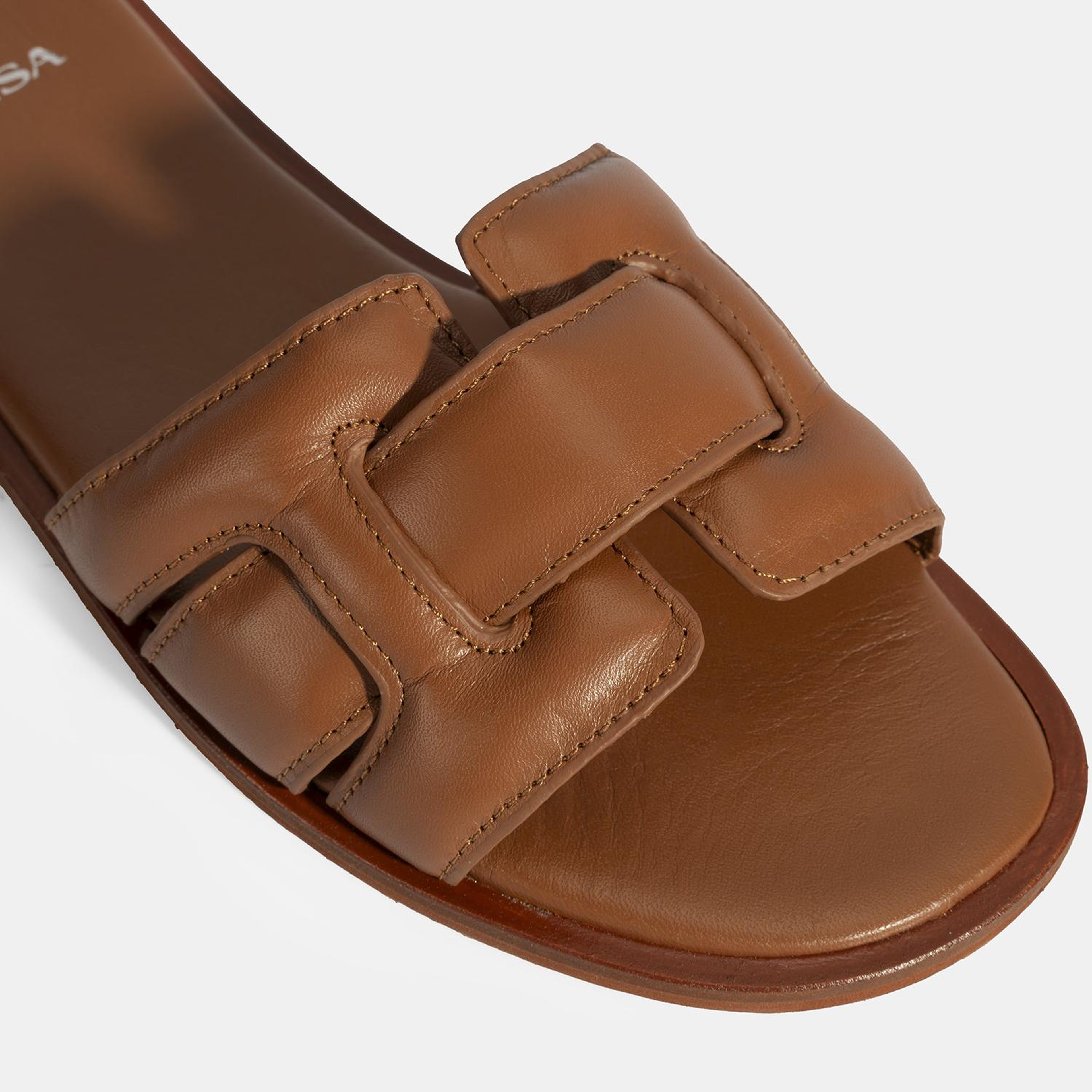 Kadın Taba Deri Terlik