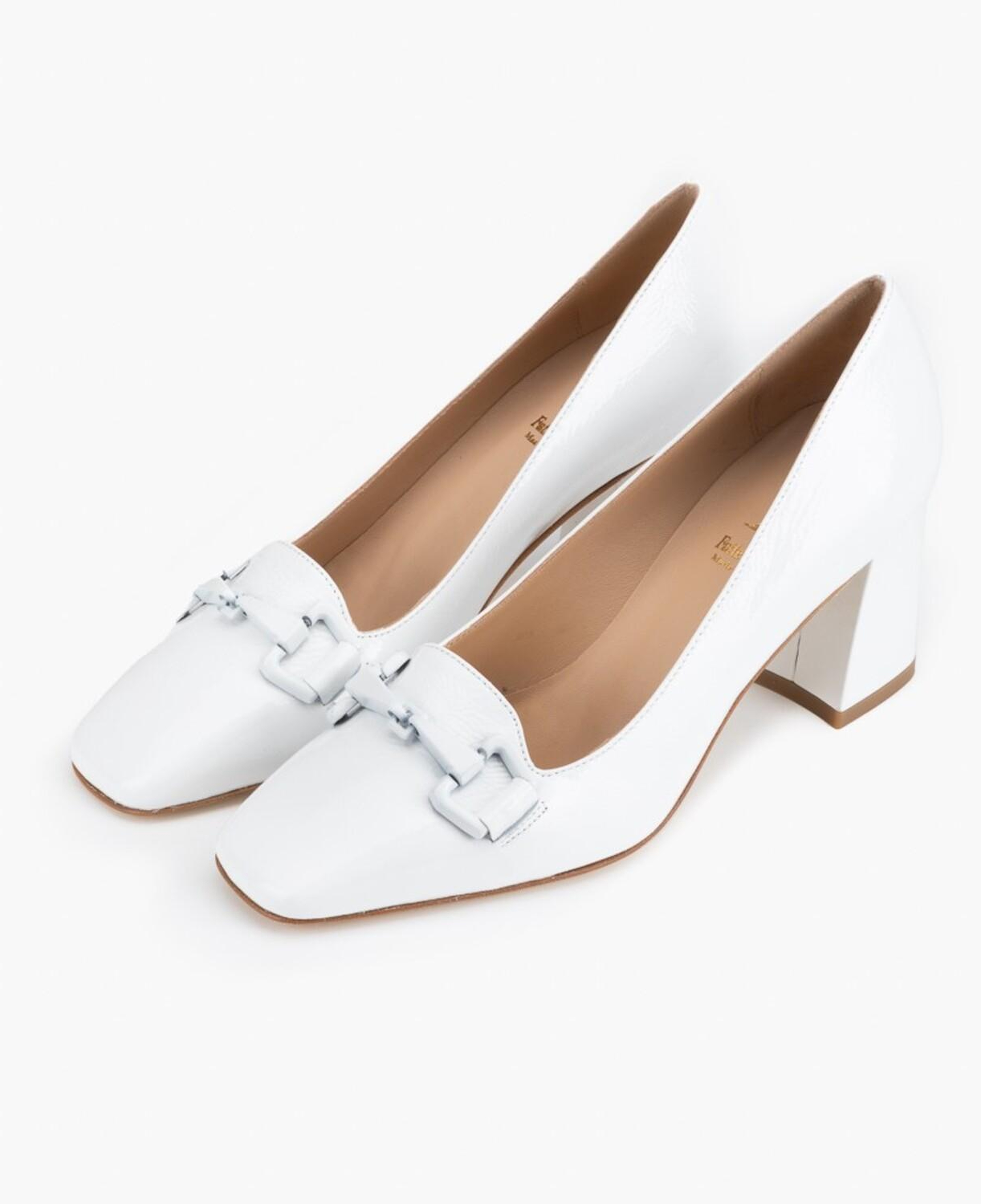 Luca Grossi Beyaz Kadın Topuklu Loafer