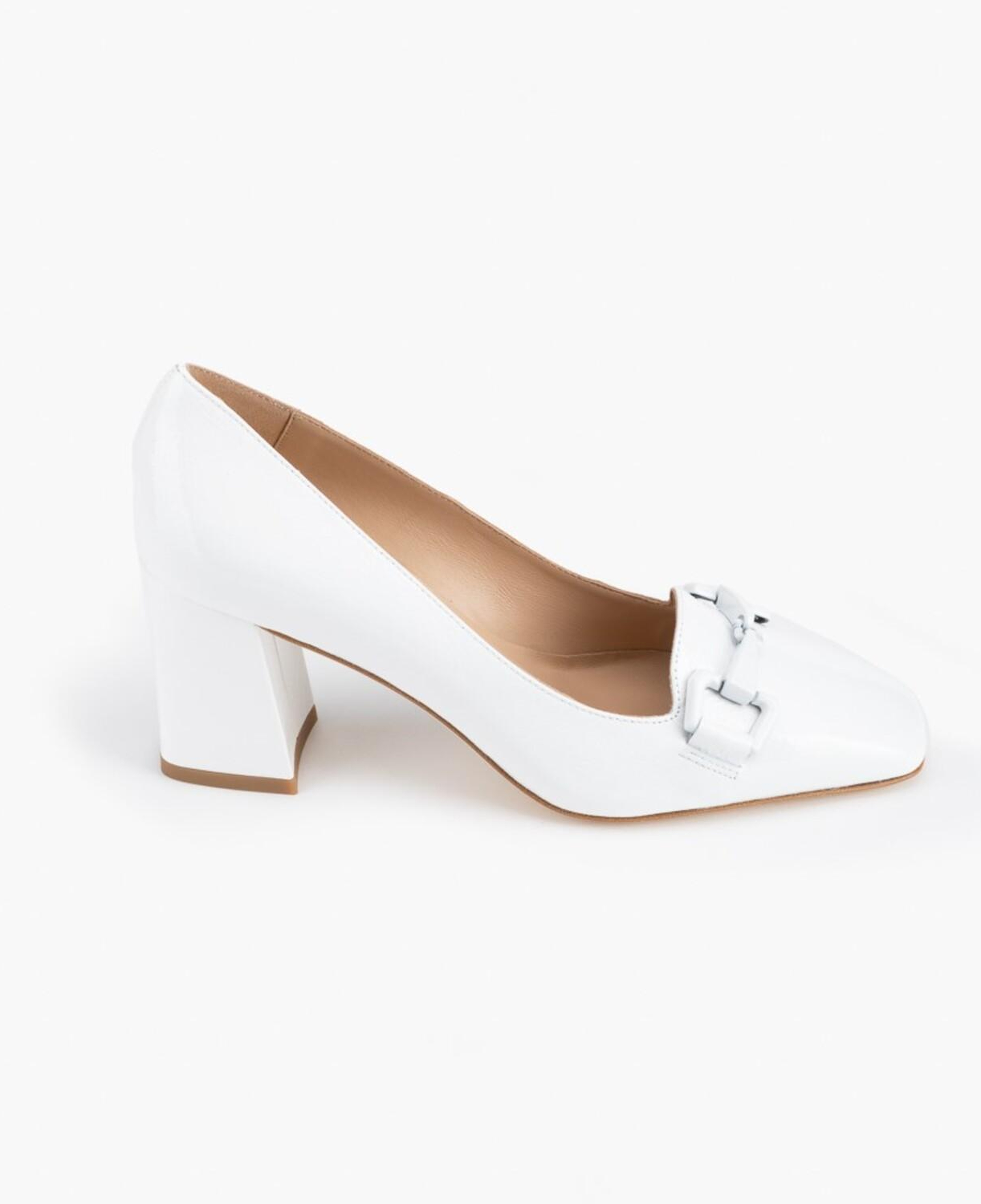 Luca Grossi Beyaz Kadın Topuklu Loafer