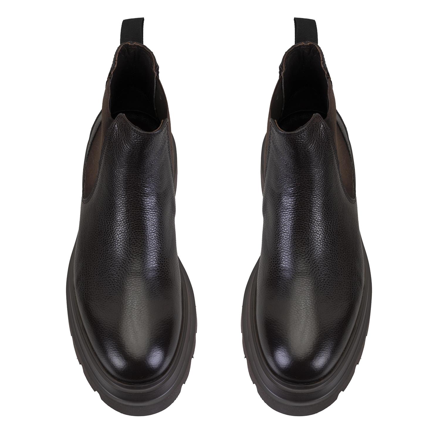 Pietsa Kahve Erkek Lastikli Deri Chelsea Bot