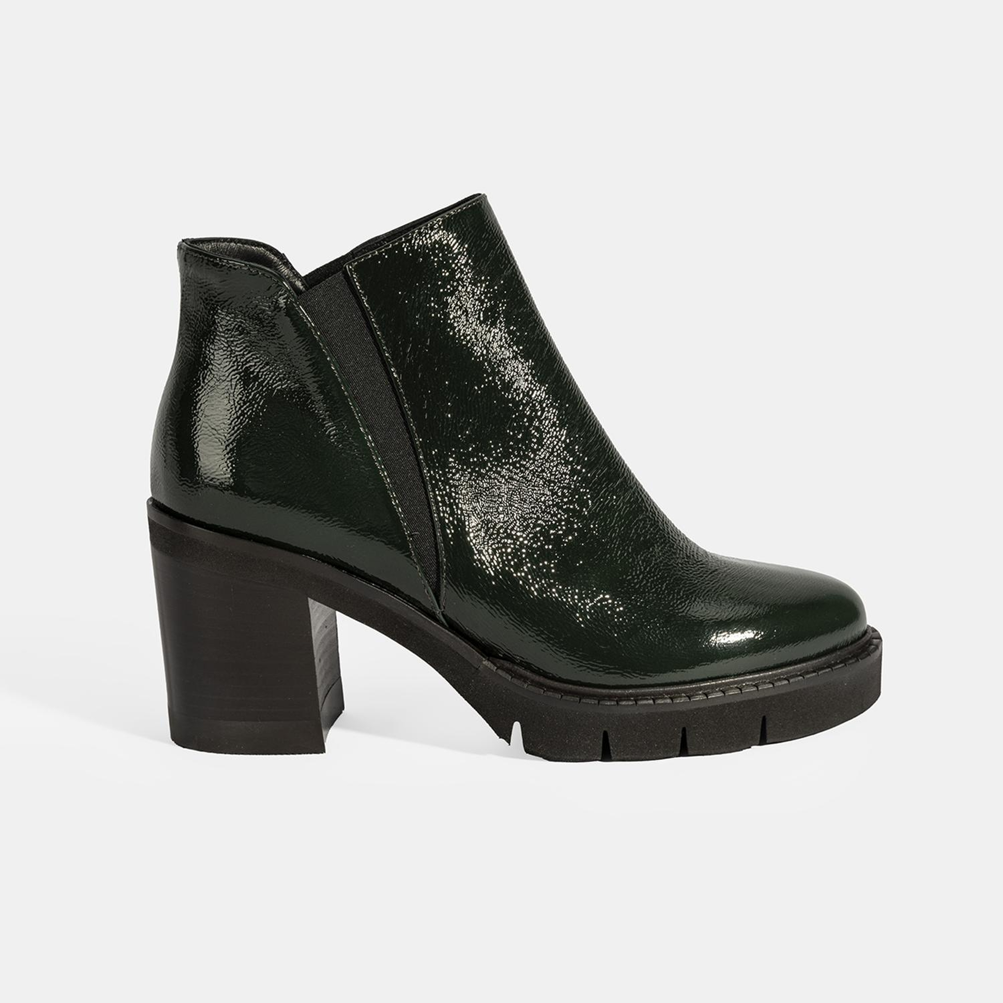 Luca Grossi Kadın Yeşil Platform Topuklu Rugan Bot