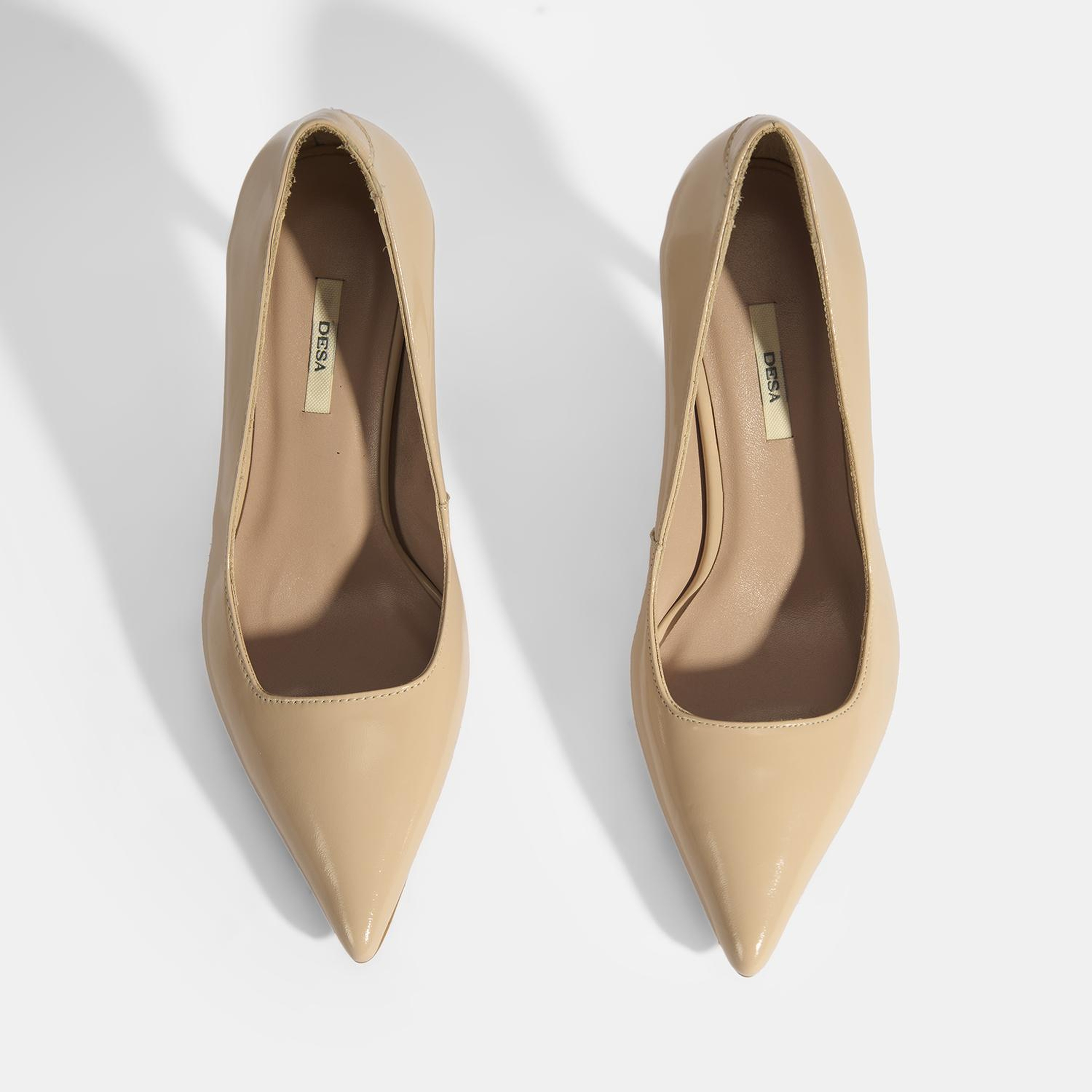 Kadın Bej Rugan Topuklu Ayakkabı