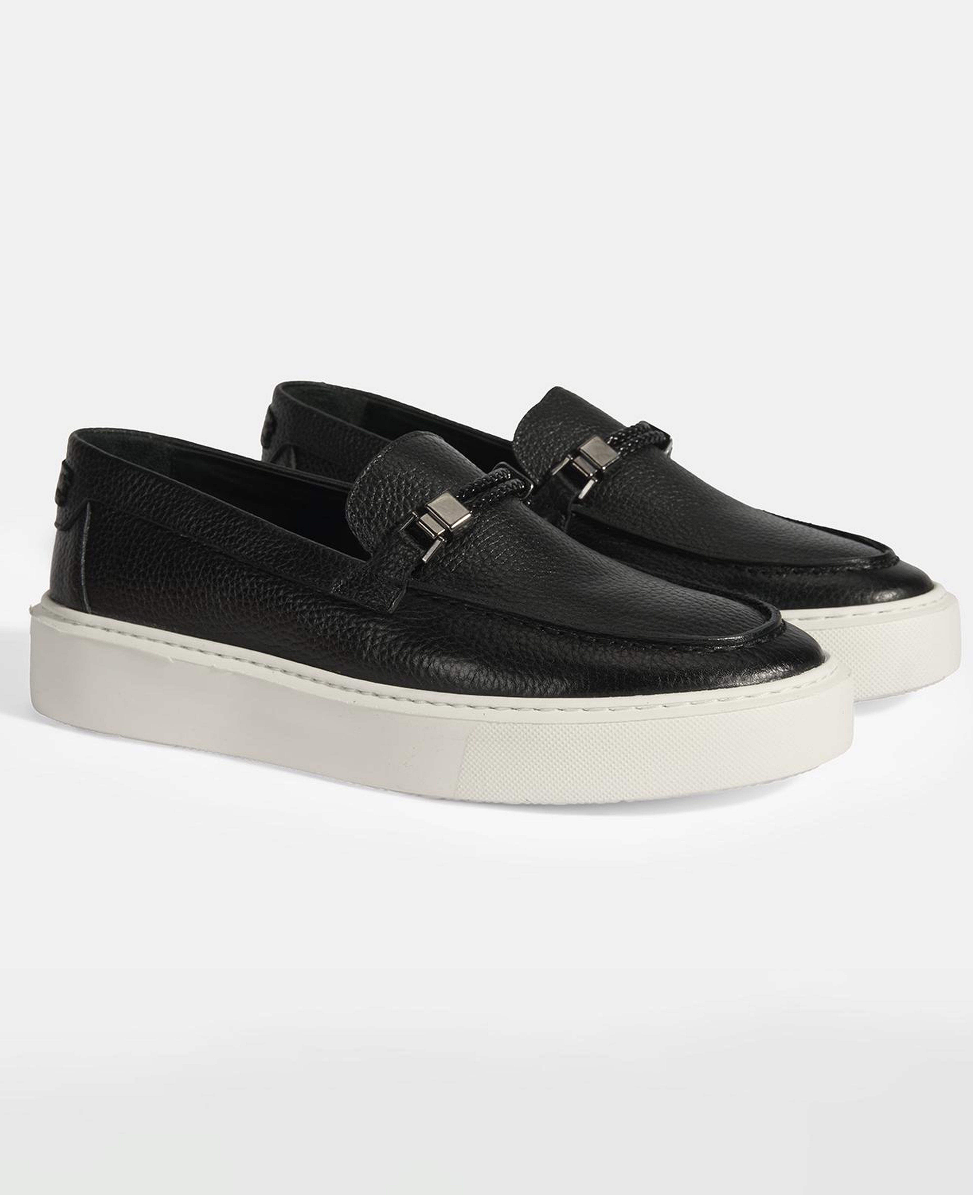 Liverty Siyah Erkek Deri Tokalı Loafer