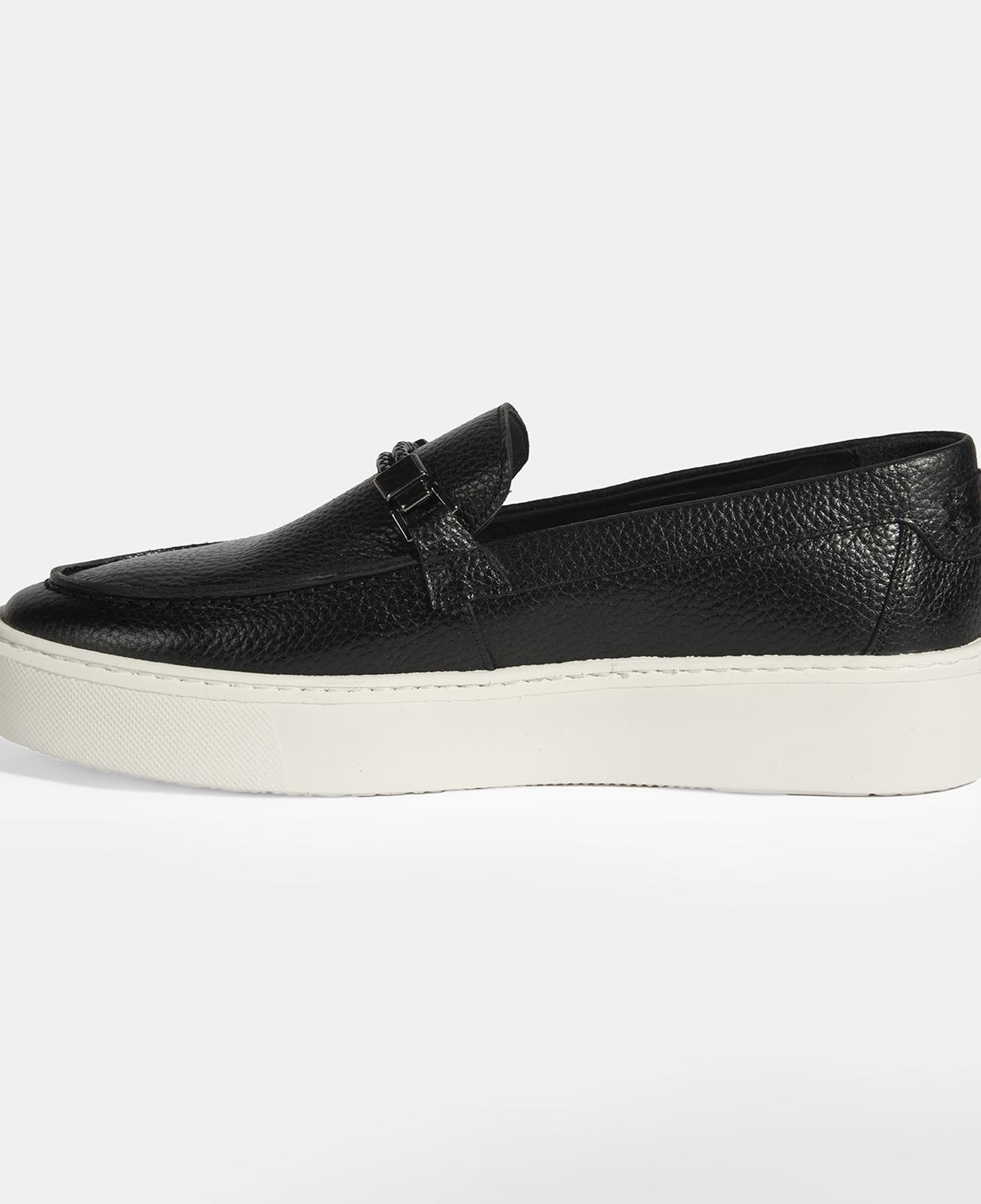 Liverty Siyah Erkek Deri Tokalı Loafer