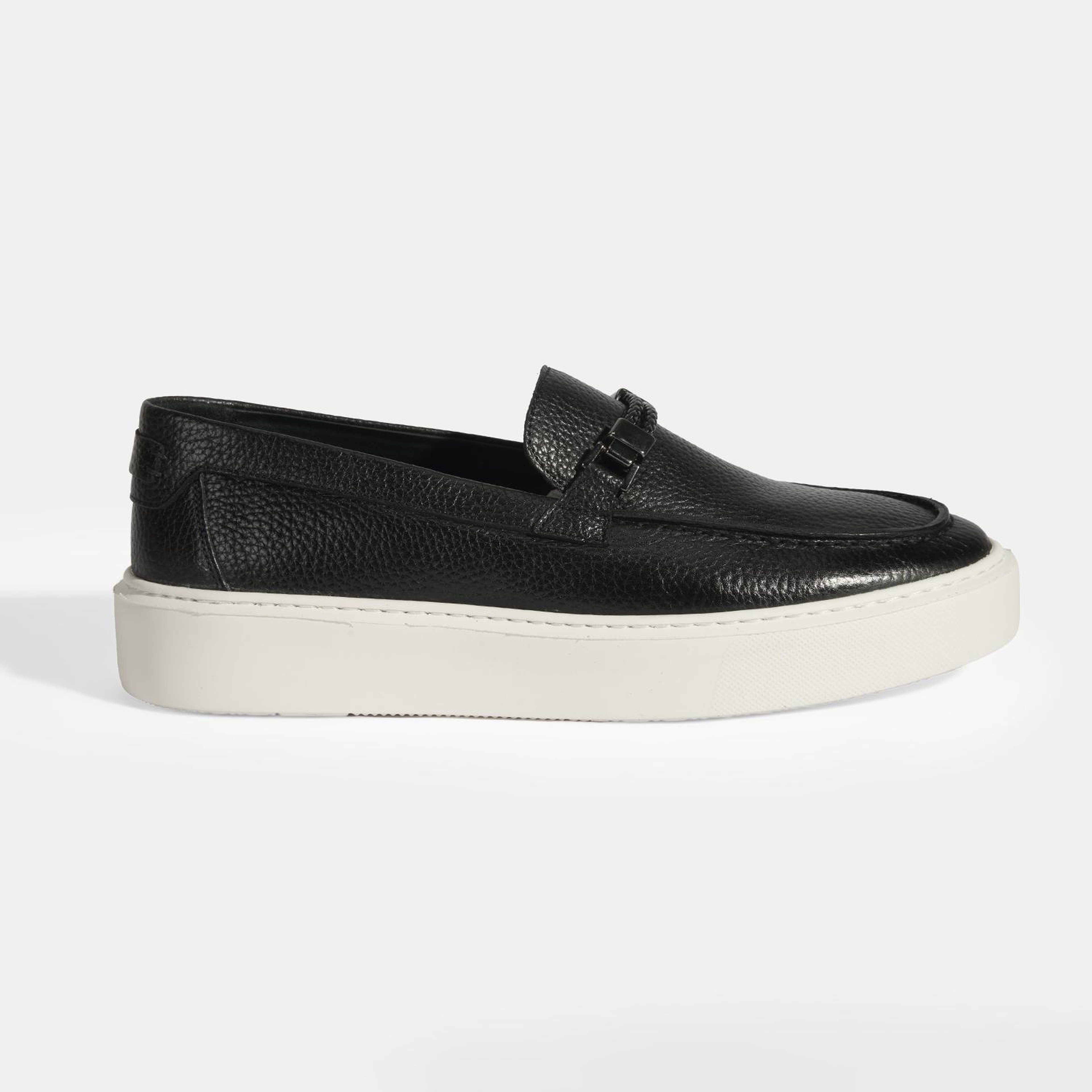Liverty Siyah Erkek Deri Tokalı Loafer