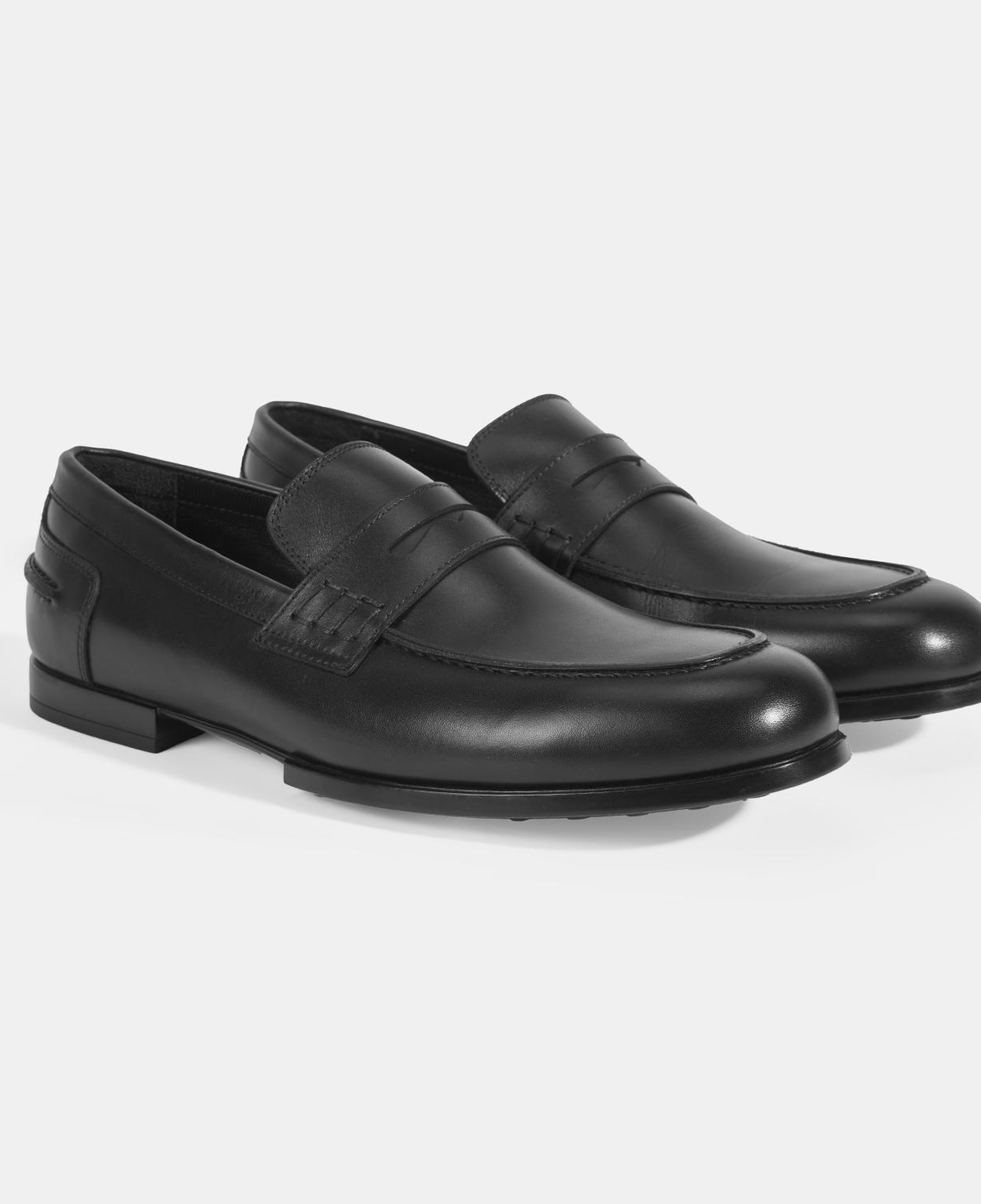 Erkek Siyah Deri Loafer