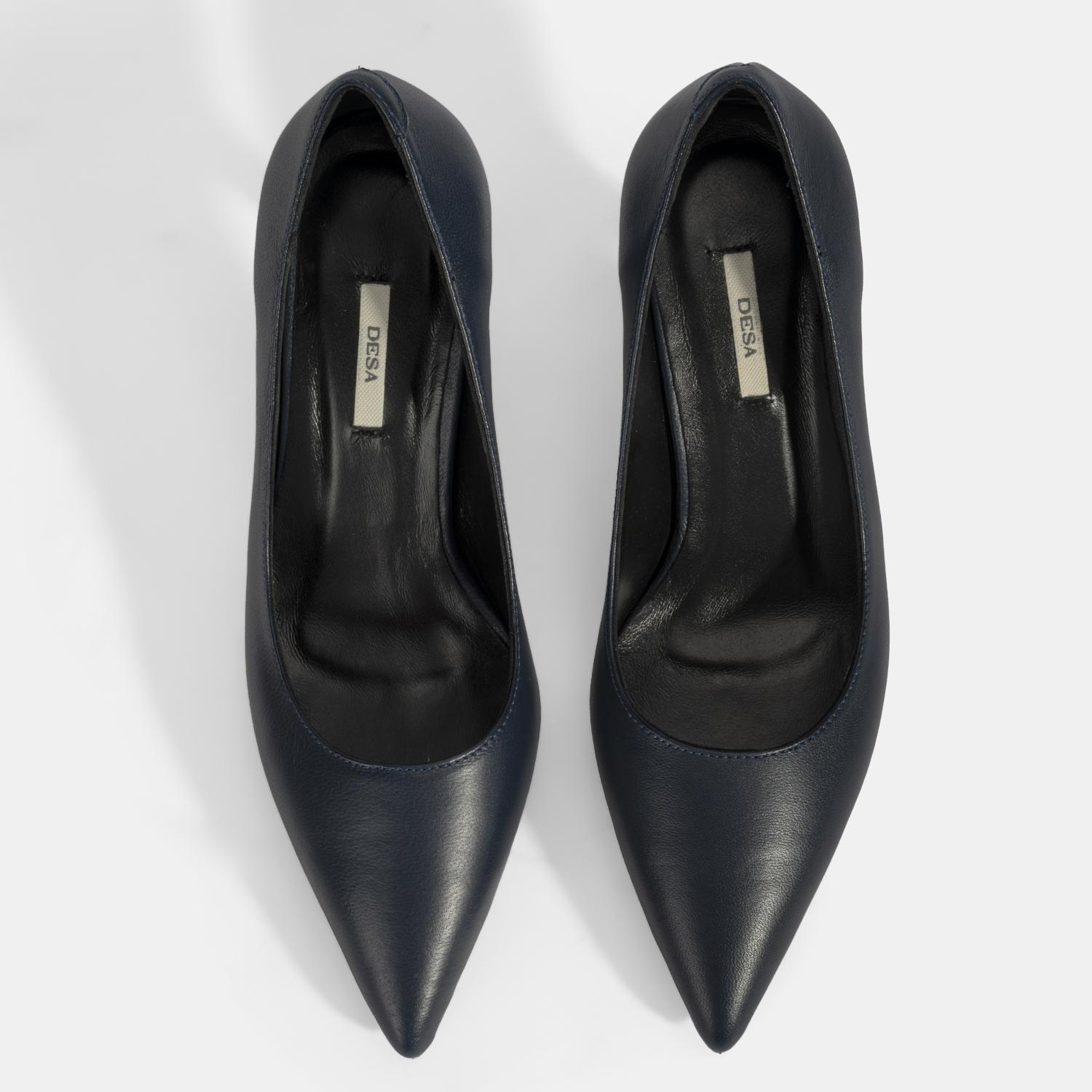 Kadın Lacivert Deri Stiletto