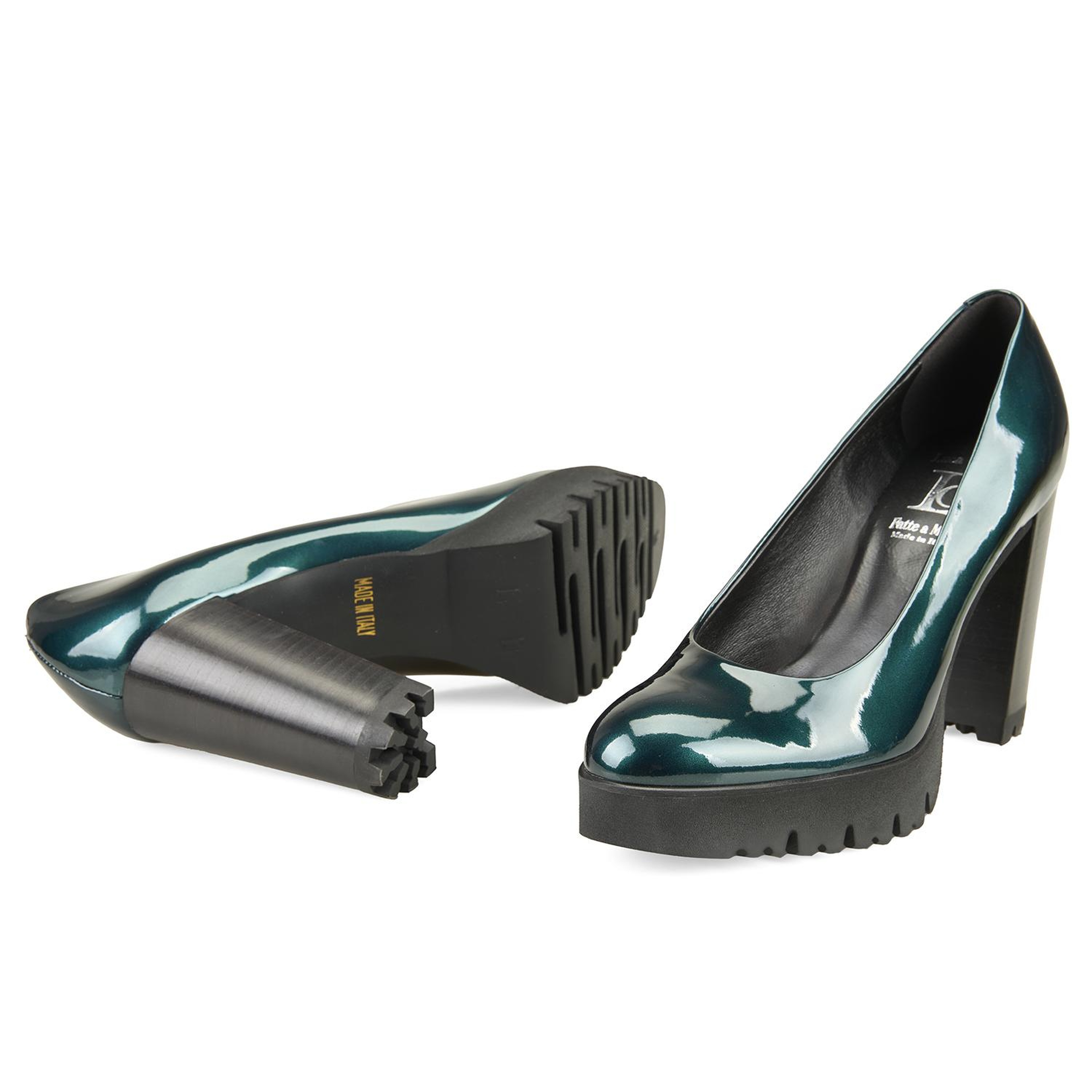 Luca Grossi Kadın Yeşil Topuklu Klasik Ayakkabı