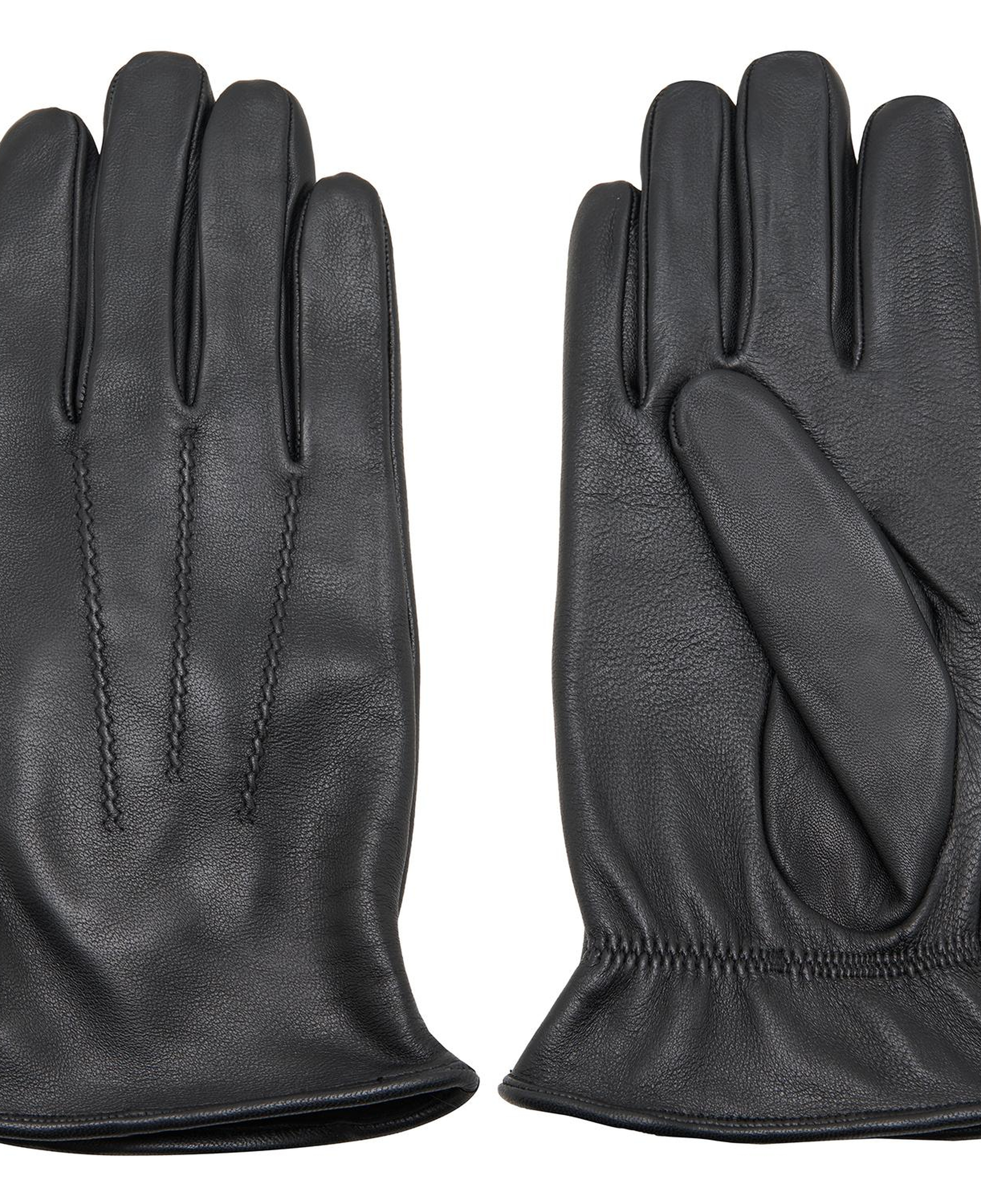 Siyah Erkek Lastikli Deri Eldiven