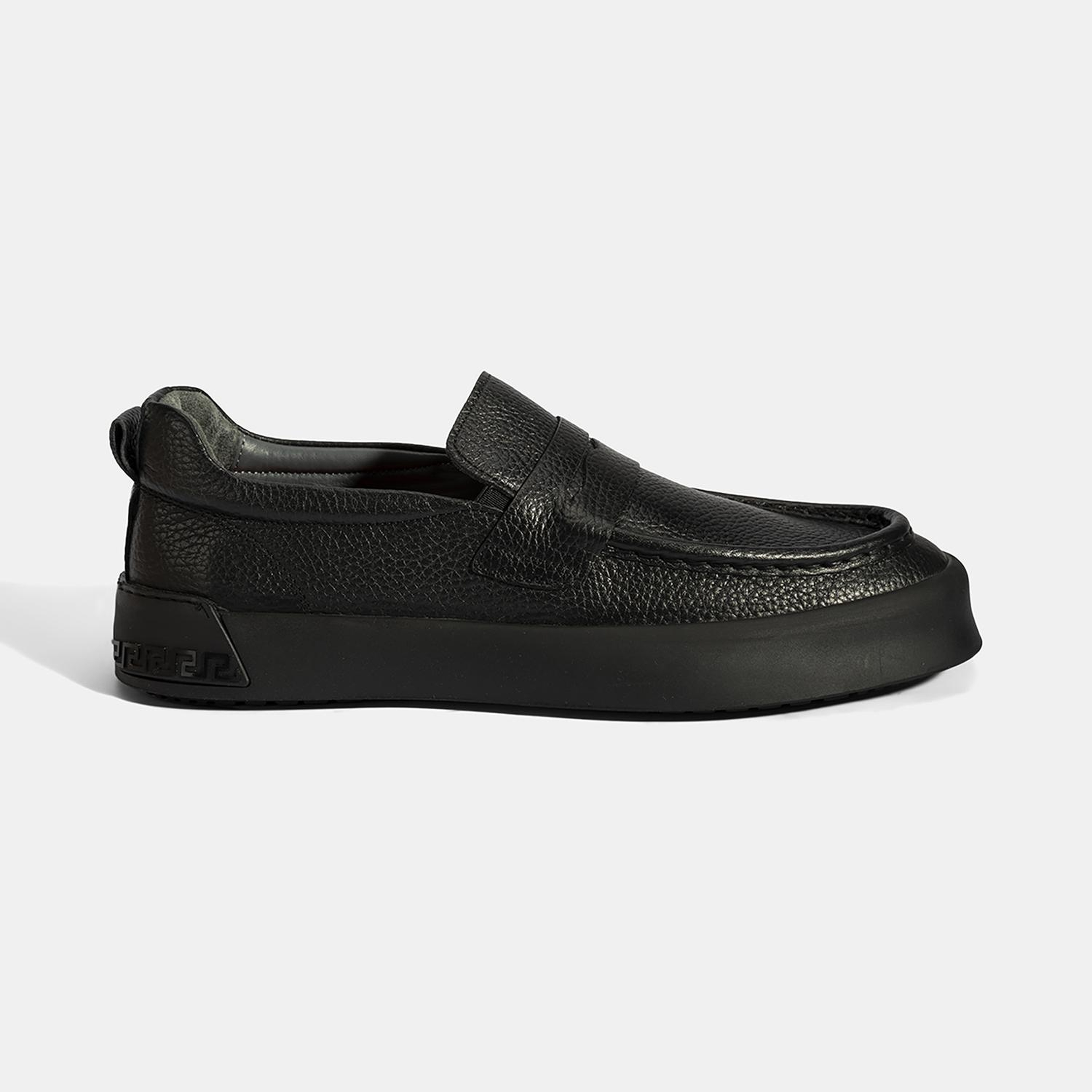 Erkek Siyah Deri Loafer