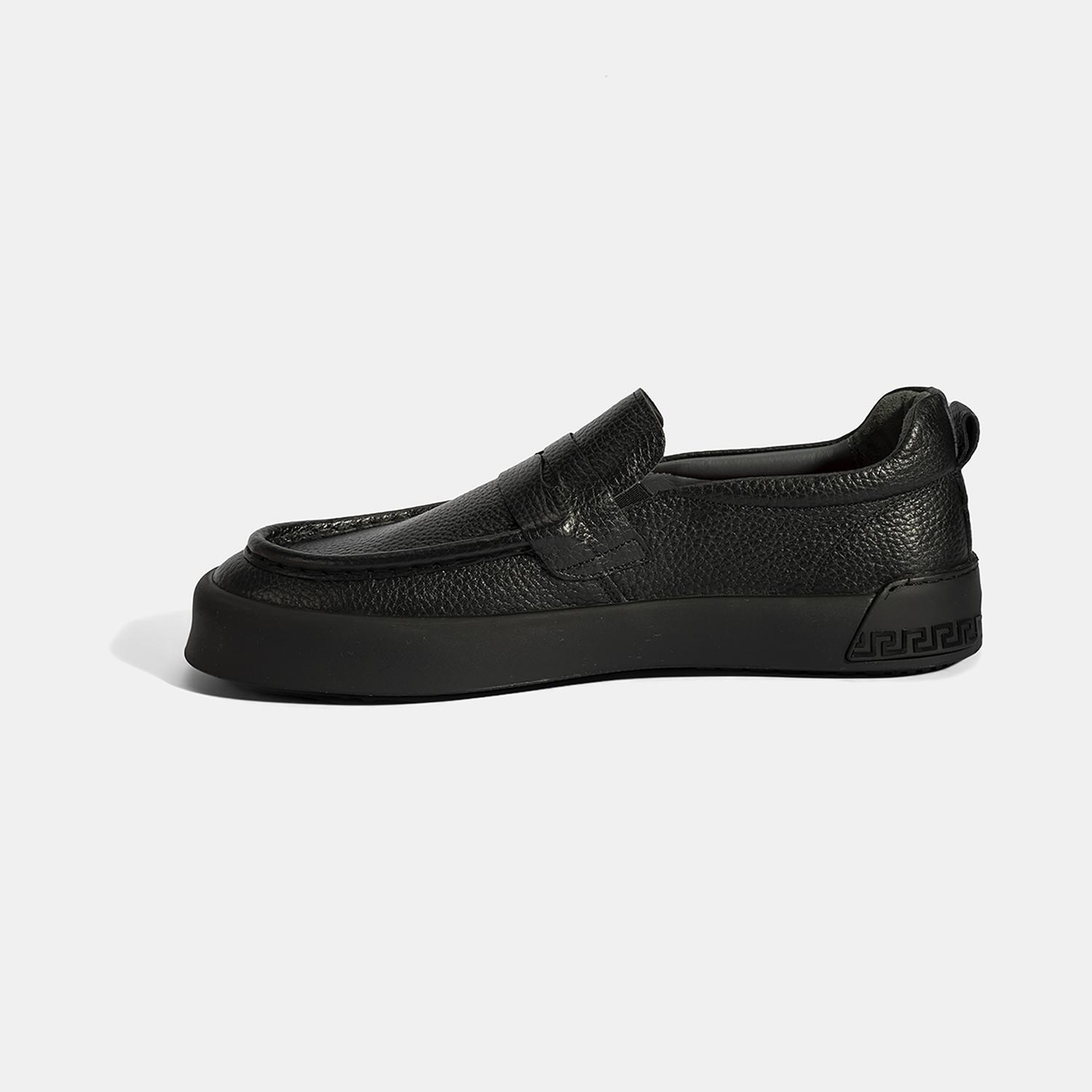 Erkek Siyah Deri Loafer