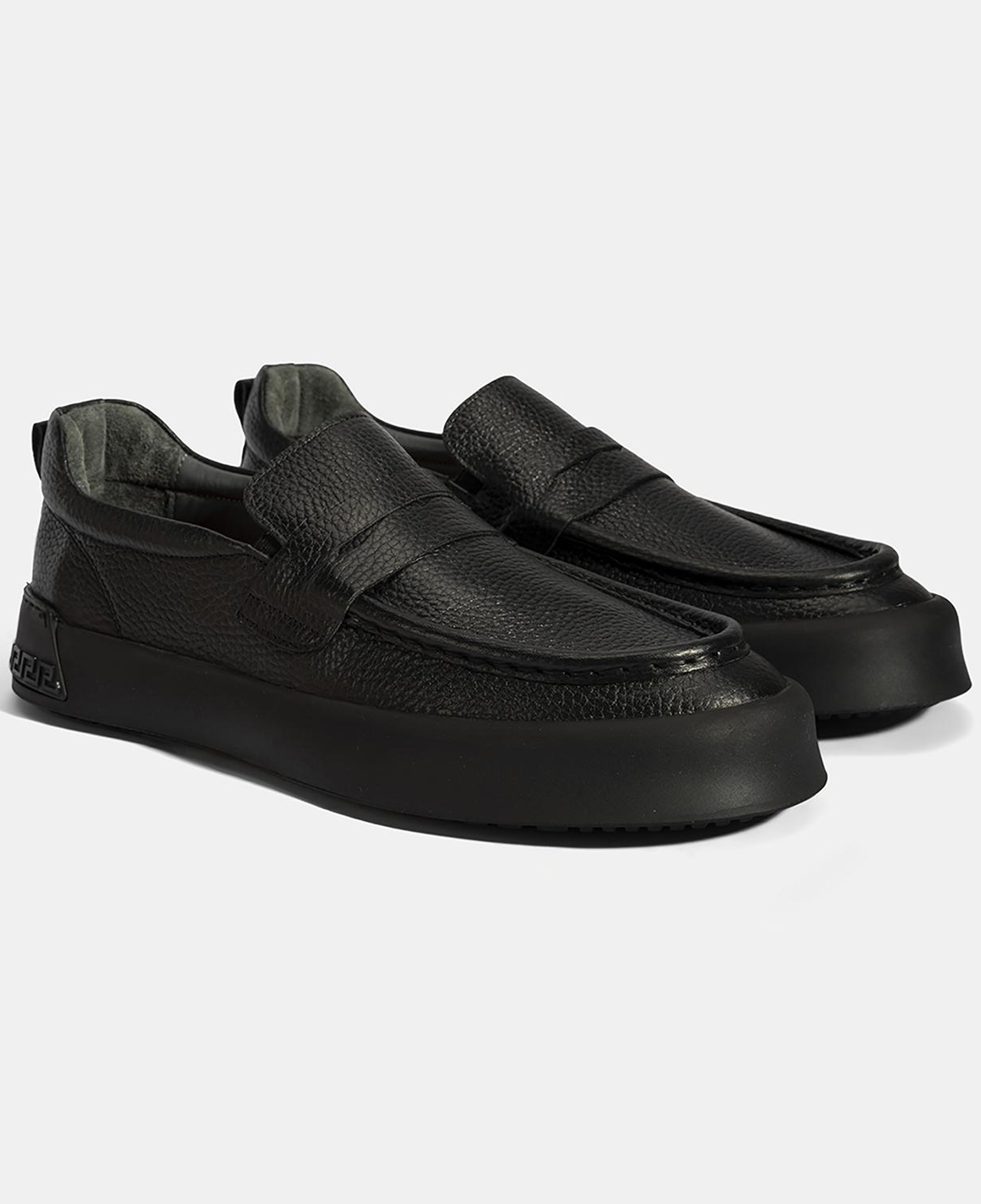 Erkek Siyah Deri Loafer