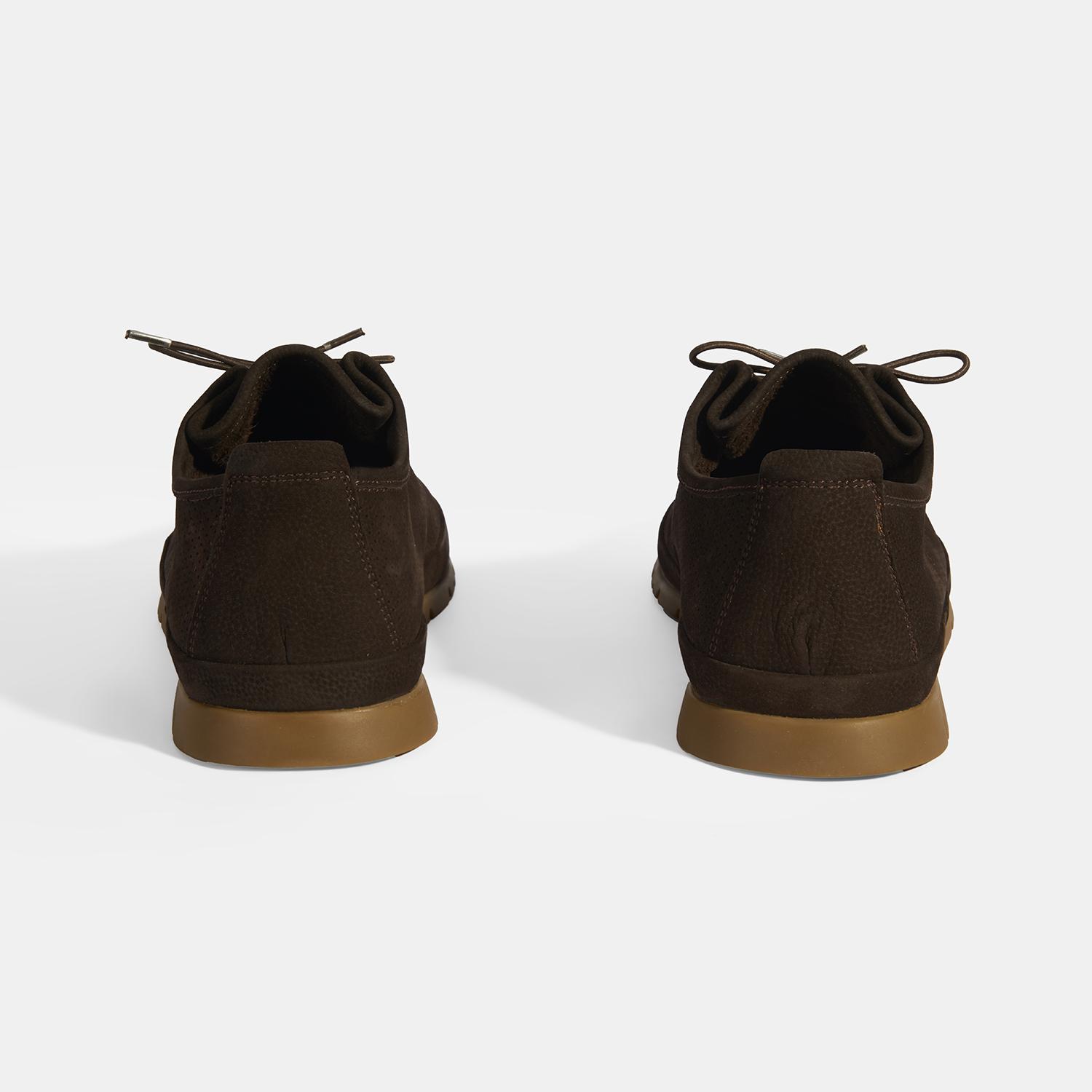 Erkek Koyu Kahve Bağcıklı Deri Ayakkabı