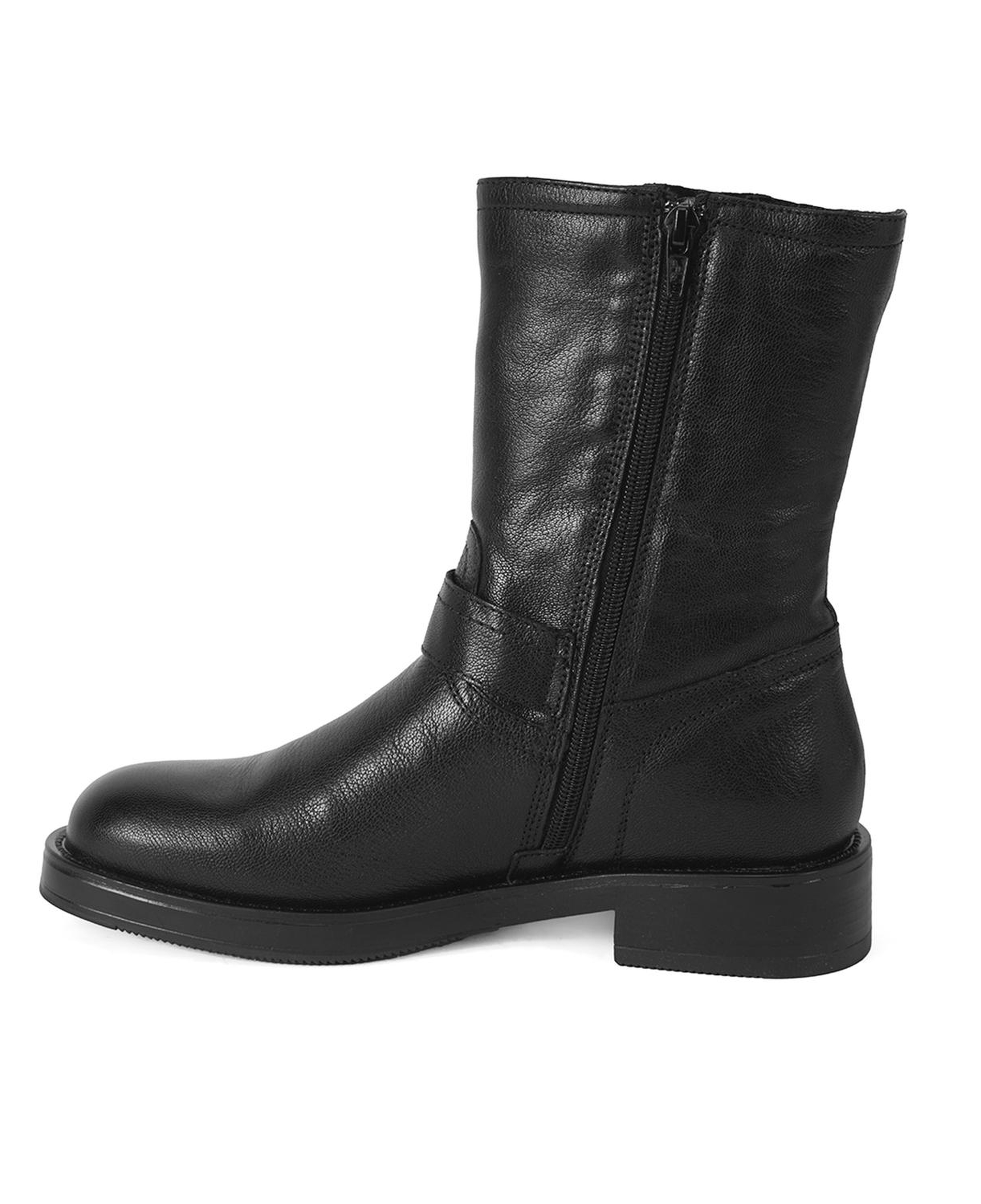 Kadın Siyah Kemer Aksesuarlı Kadın Bot