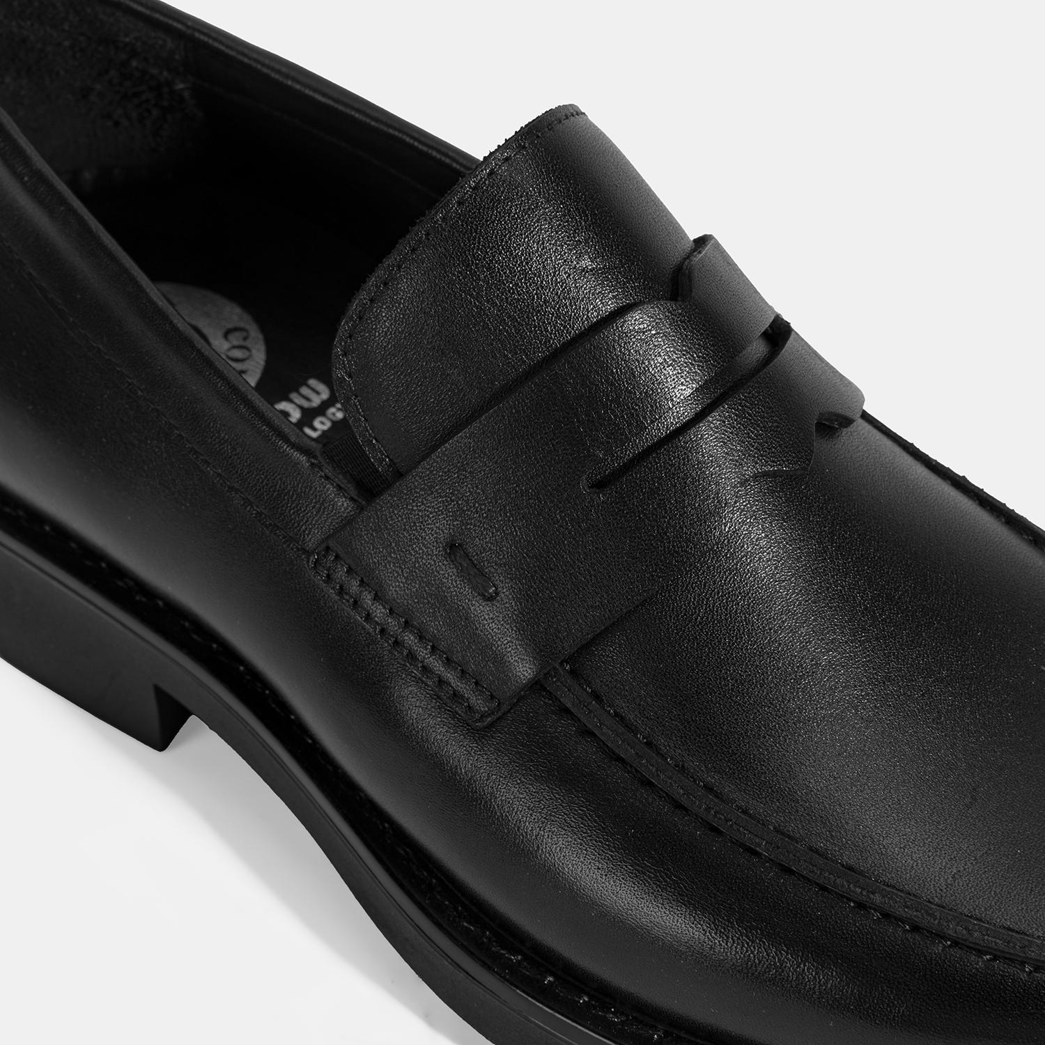 Erkek Siyah DesaComfort Deri Loafer