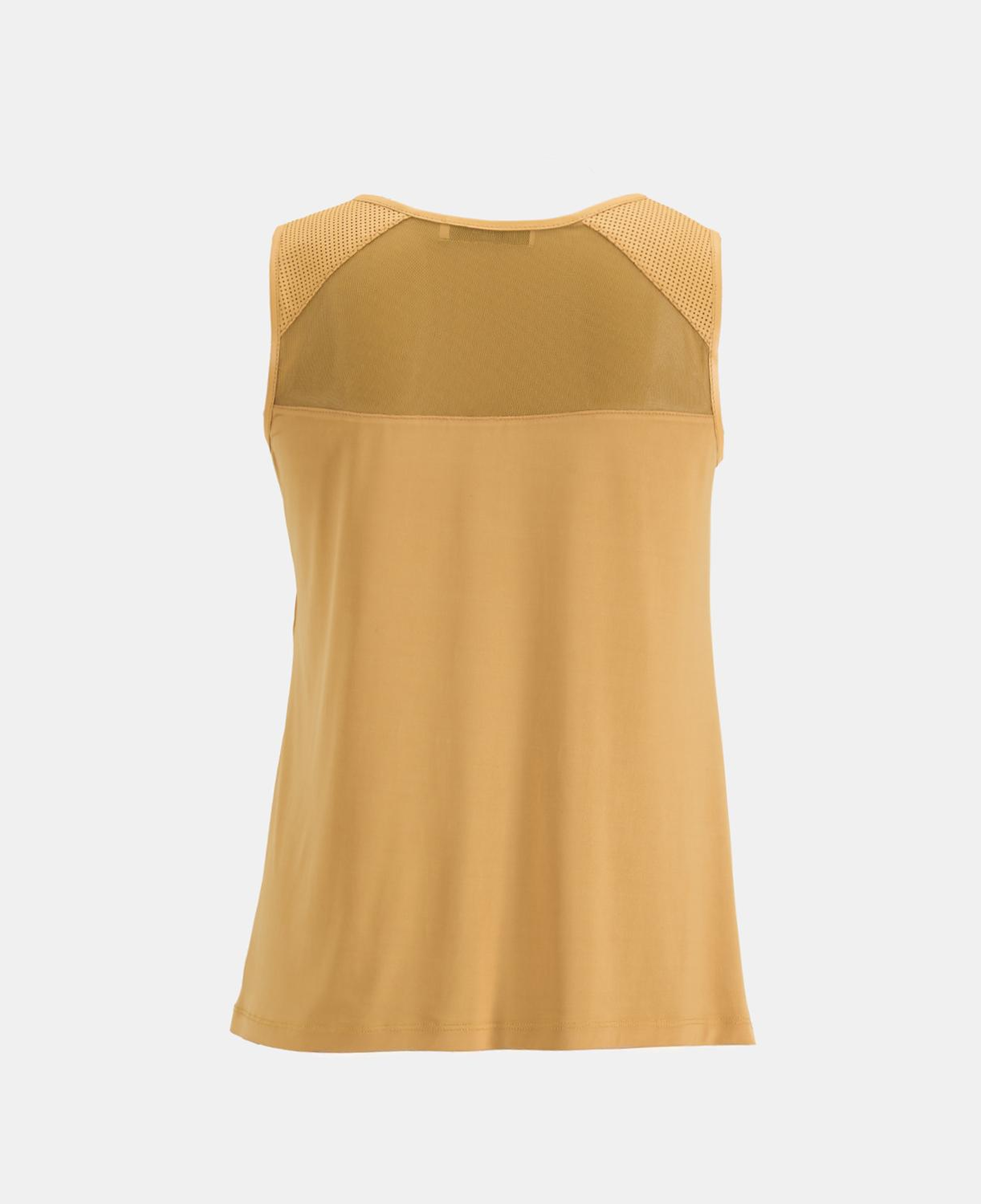 Kadın Turuncu Deri Detaylı Perforeli Bluz